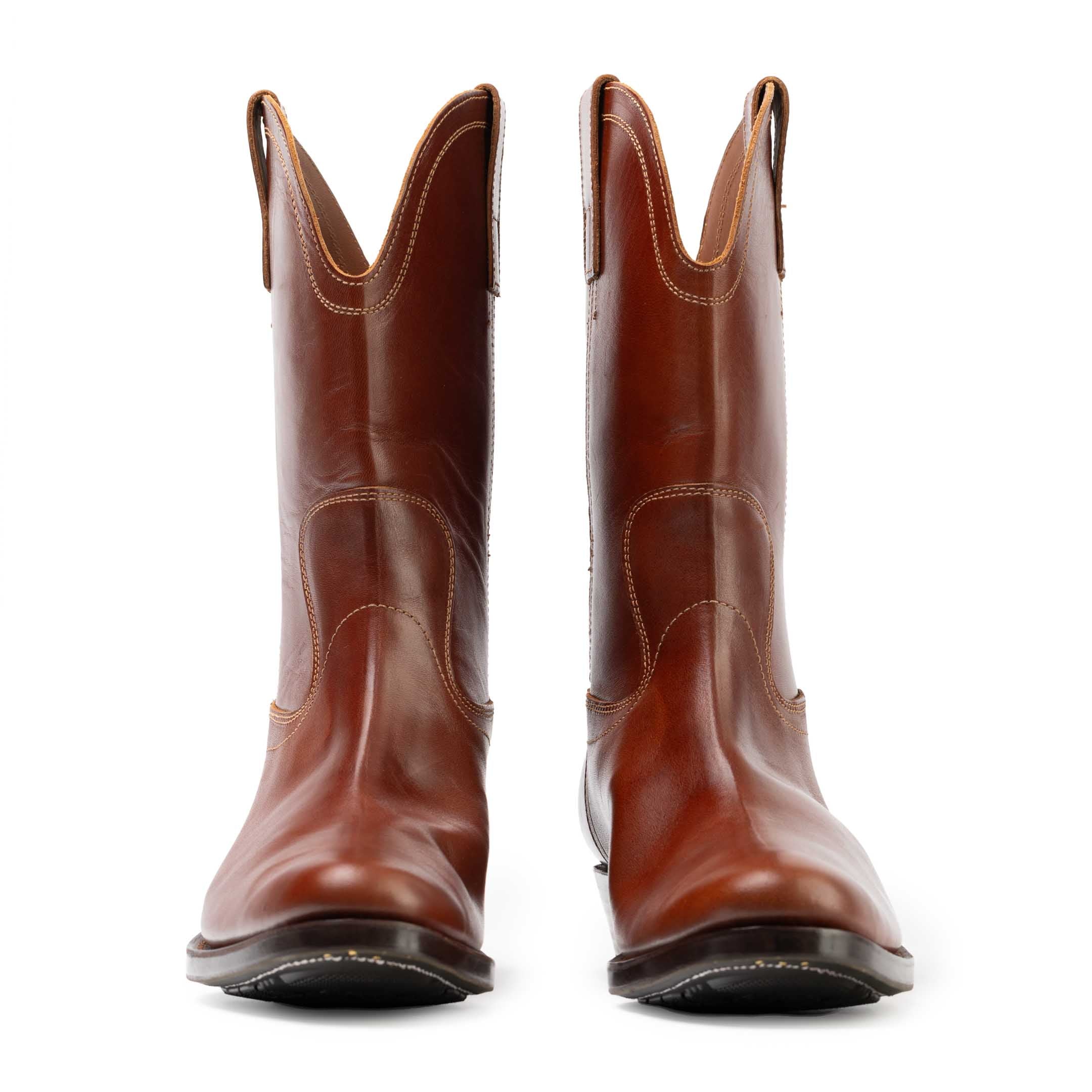 Clinch Cowboy Boots Horsehide Brown - Image 10