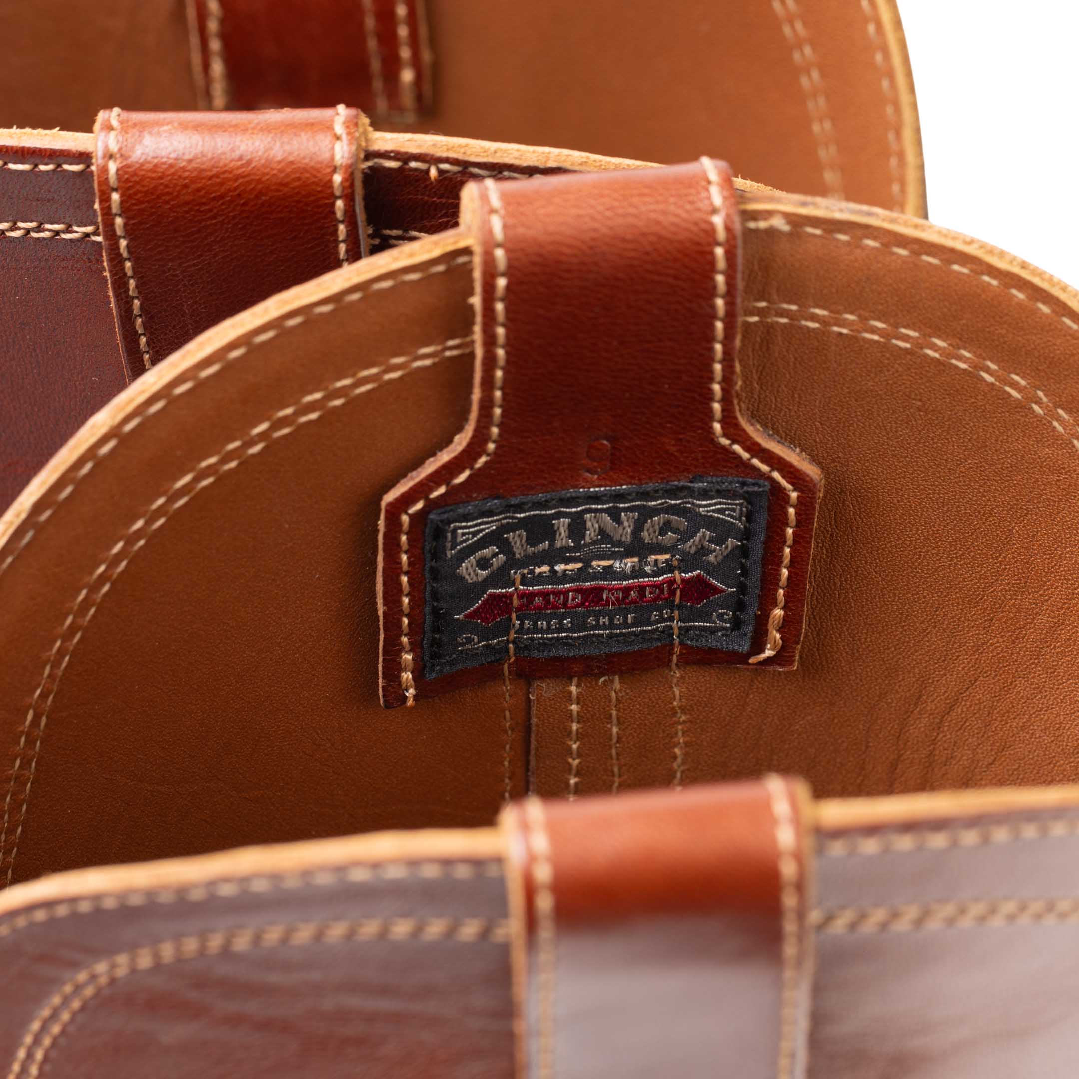 Clinch Cowboy Boots Horsehide Brown - Image 6