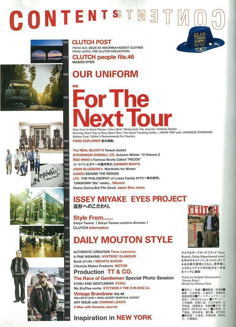 Clutch Magazine Vol.46 "For The Next Tour" - Image 2
