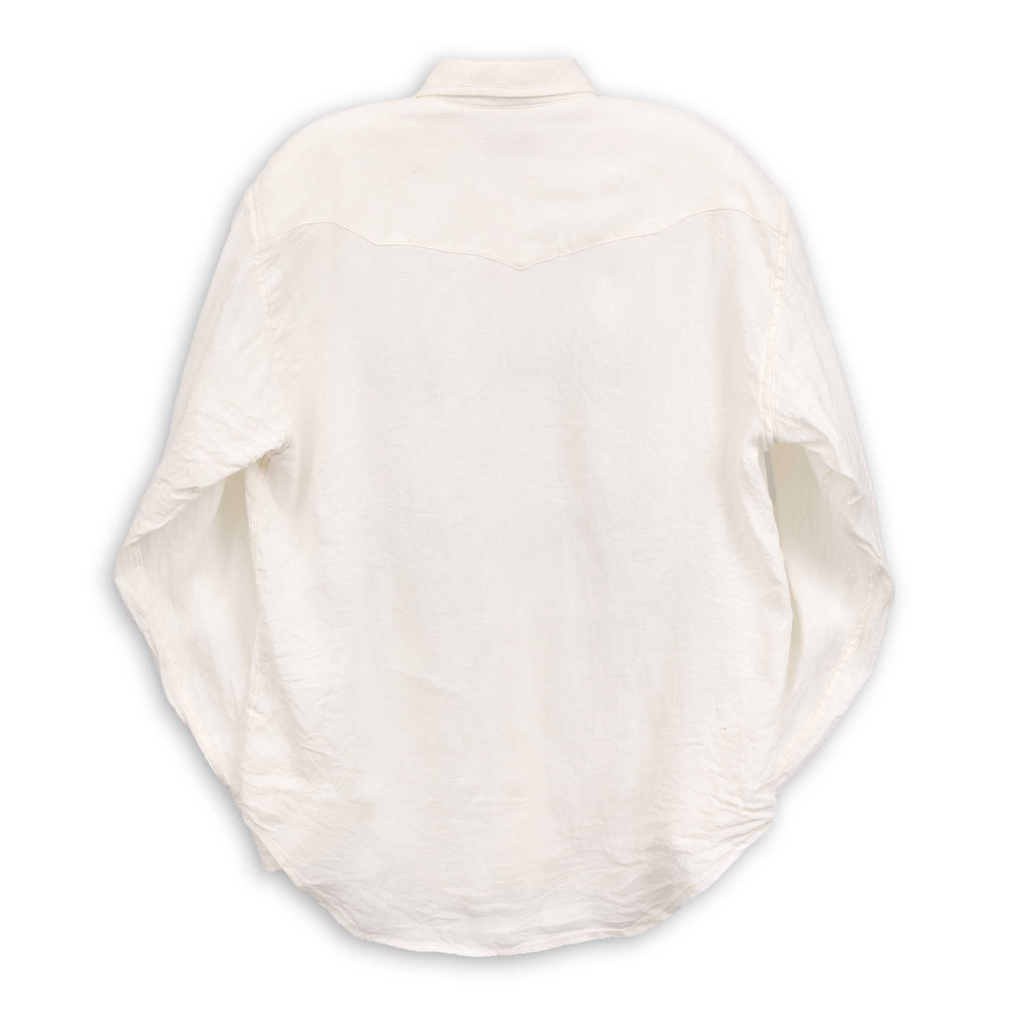 Coherence Abiquiu Western Shirt Aerocloth Linen Ivory - Image 5