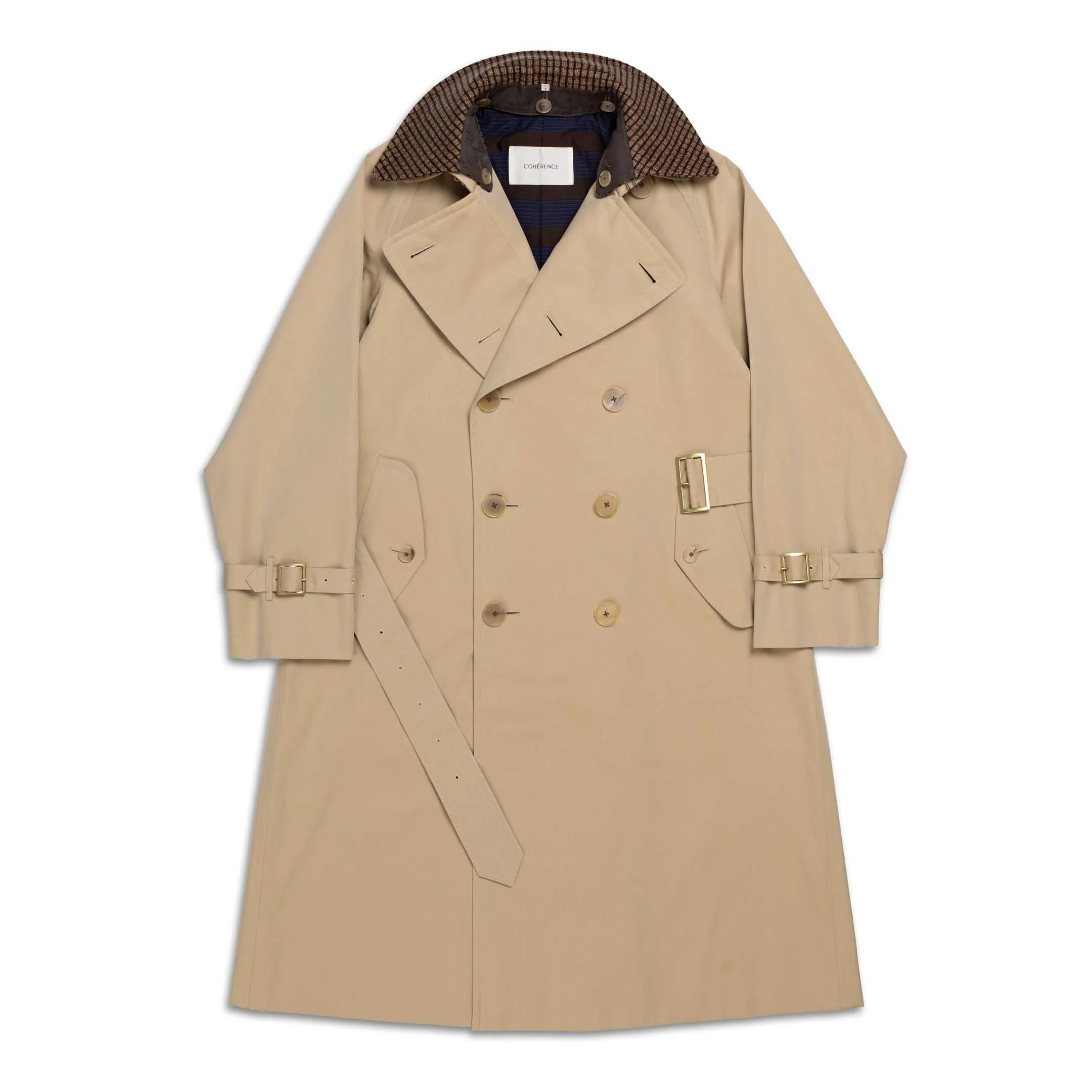 Coherence AL II Trench Coat Gabardine Beige - Image 13