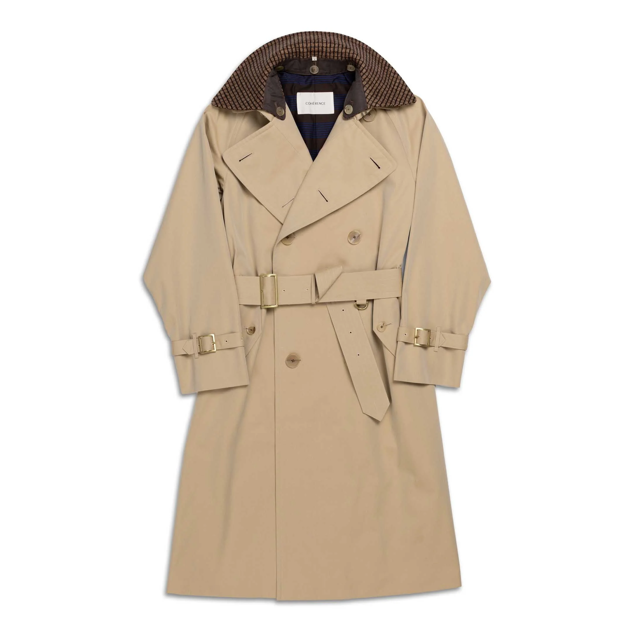 Coherence AL II Trench Coat Gabardine Beige - Image 14