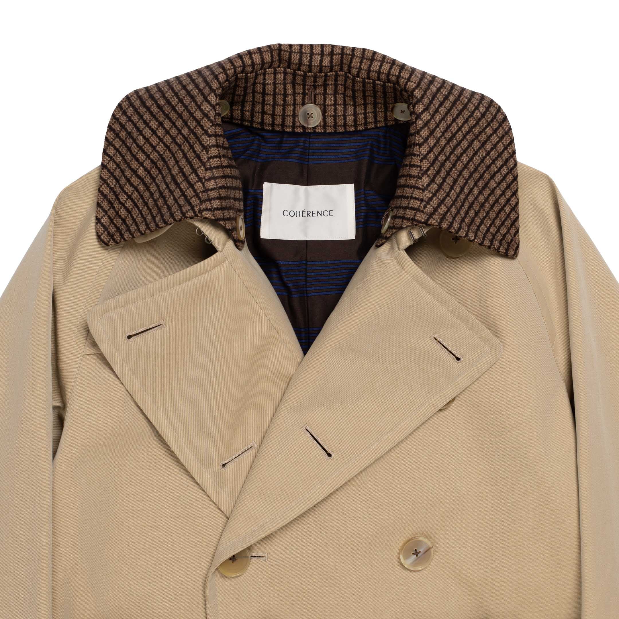 Coherence AL II Trench Coat Gabardine Beige - Image 3