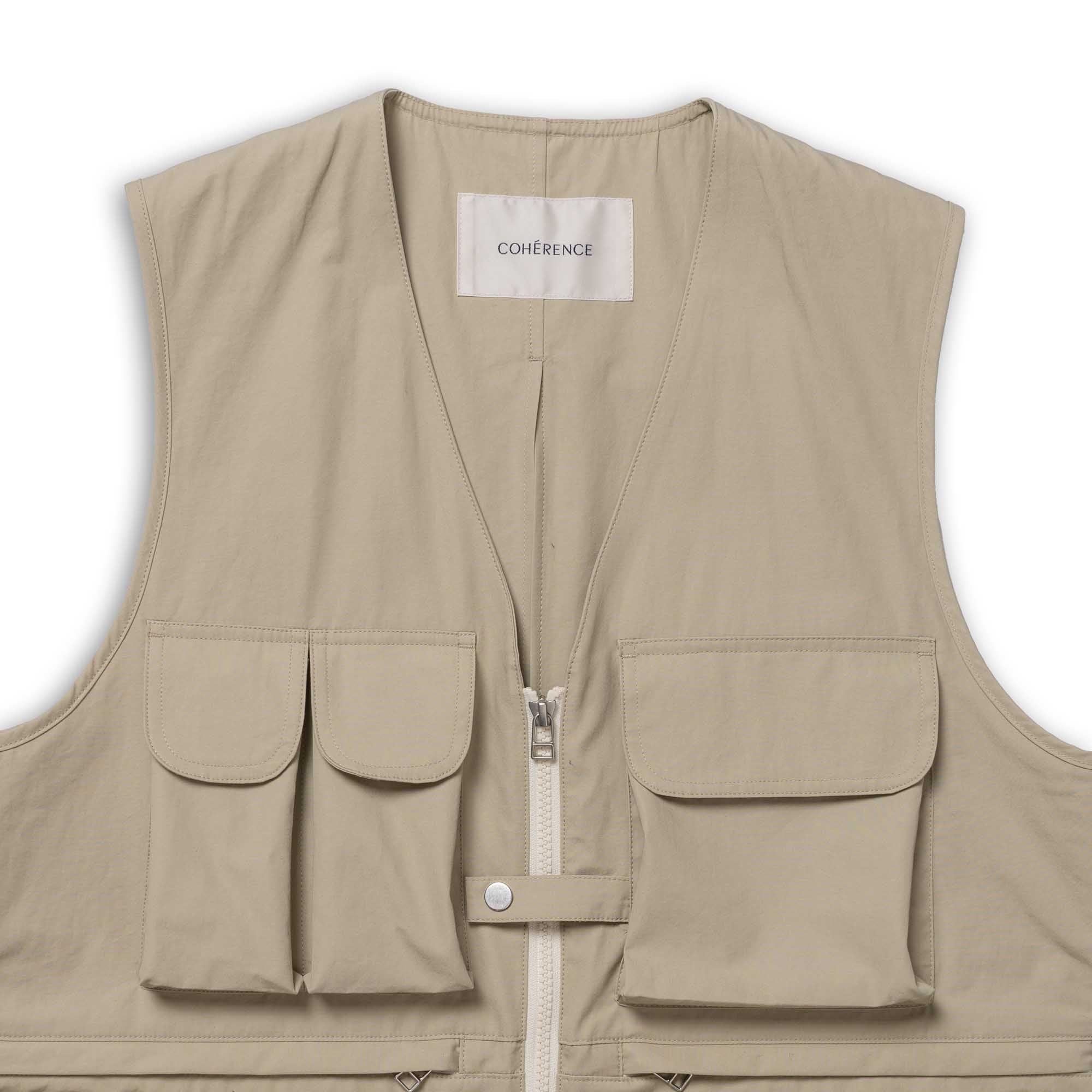 Coherence CiCi Vest Weather Resistant Cotton Sand - Image 2