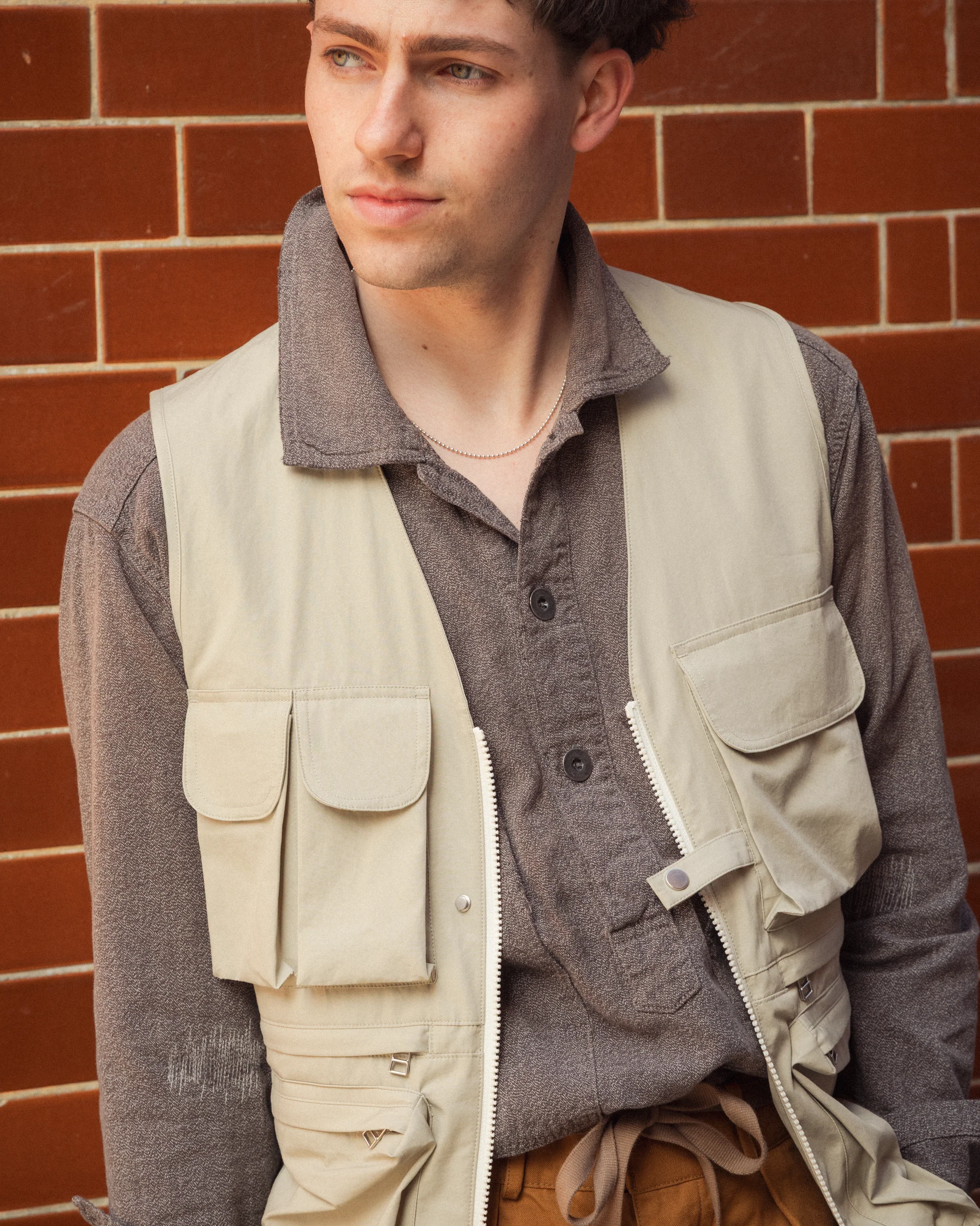 Coherence CiCi Vest Weather Resistant Cotton Sand - Image 7