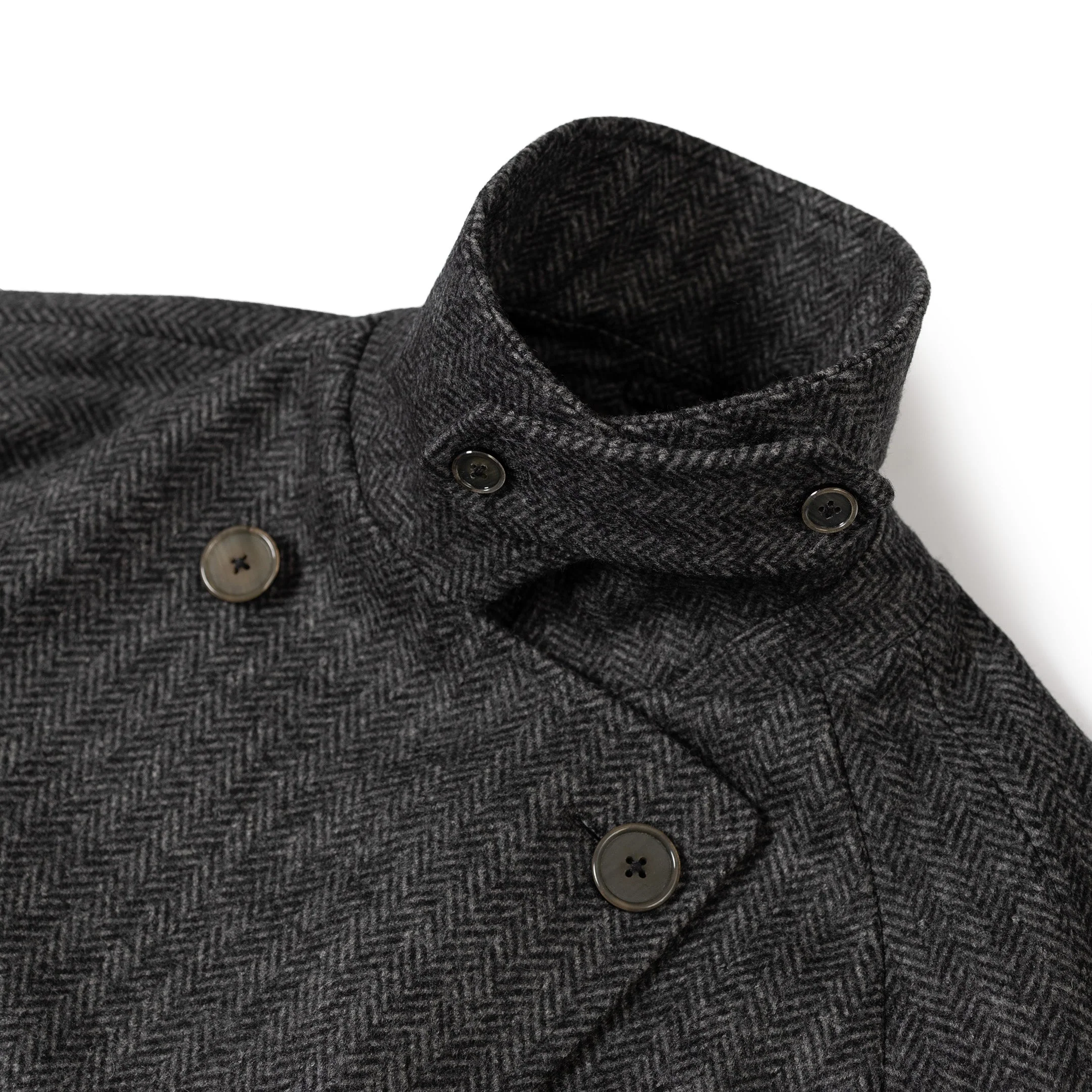 Coherence FouFou II Chevron Tweed Jersey Grey - Image 11