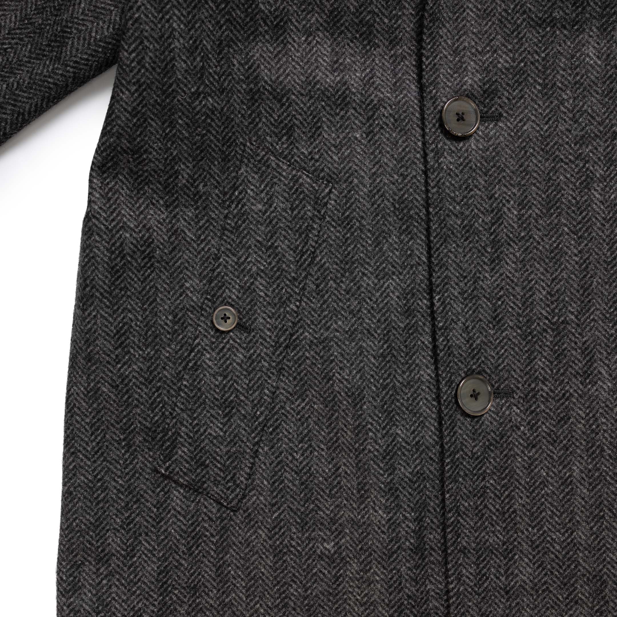 Coherence FouFou II Chevron Tweed Jersey Grey - Image 5