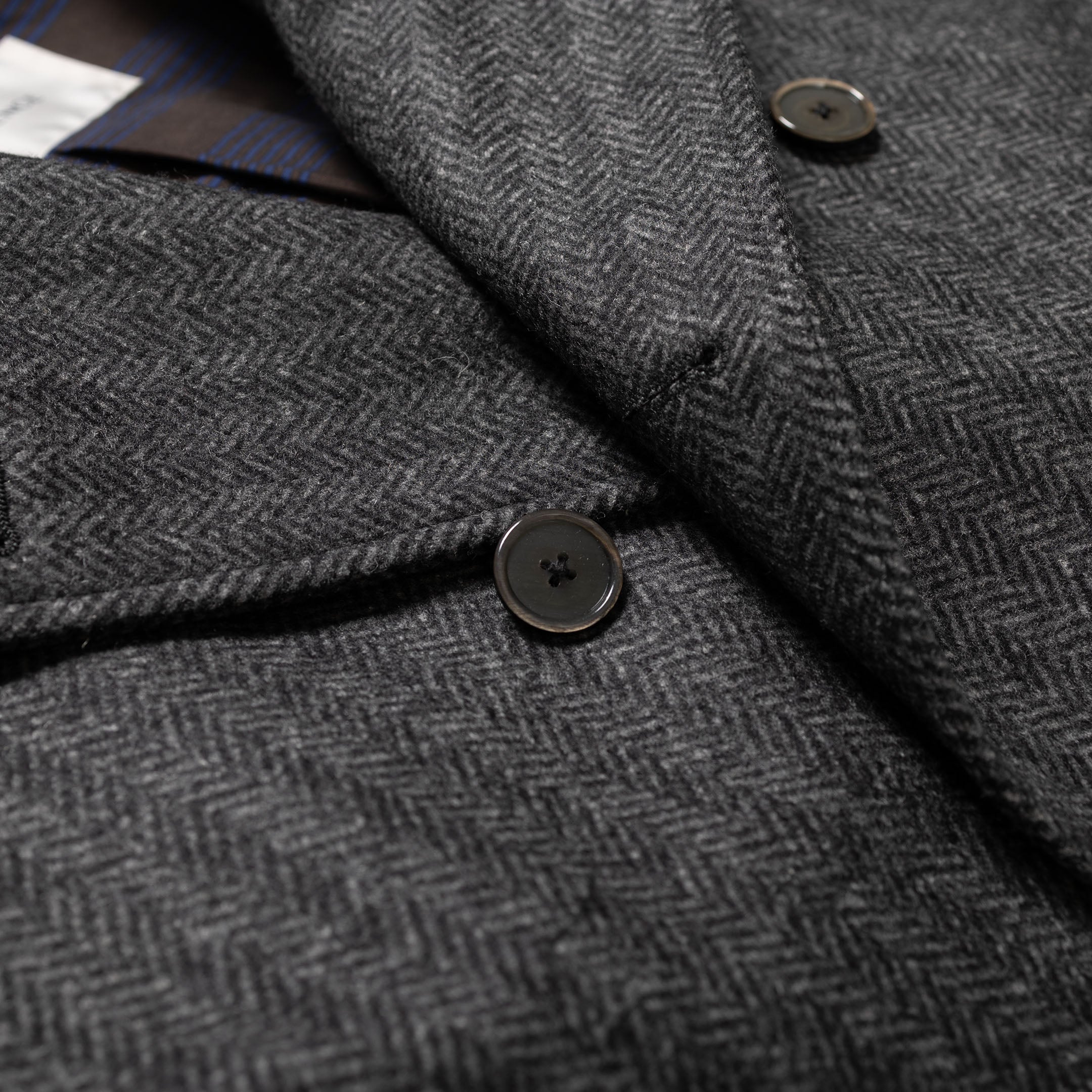 Coherence FouFou II Chevron Tweed Jersey Grey - Image 6
