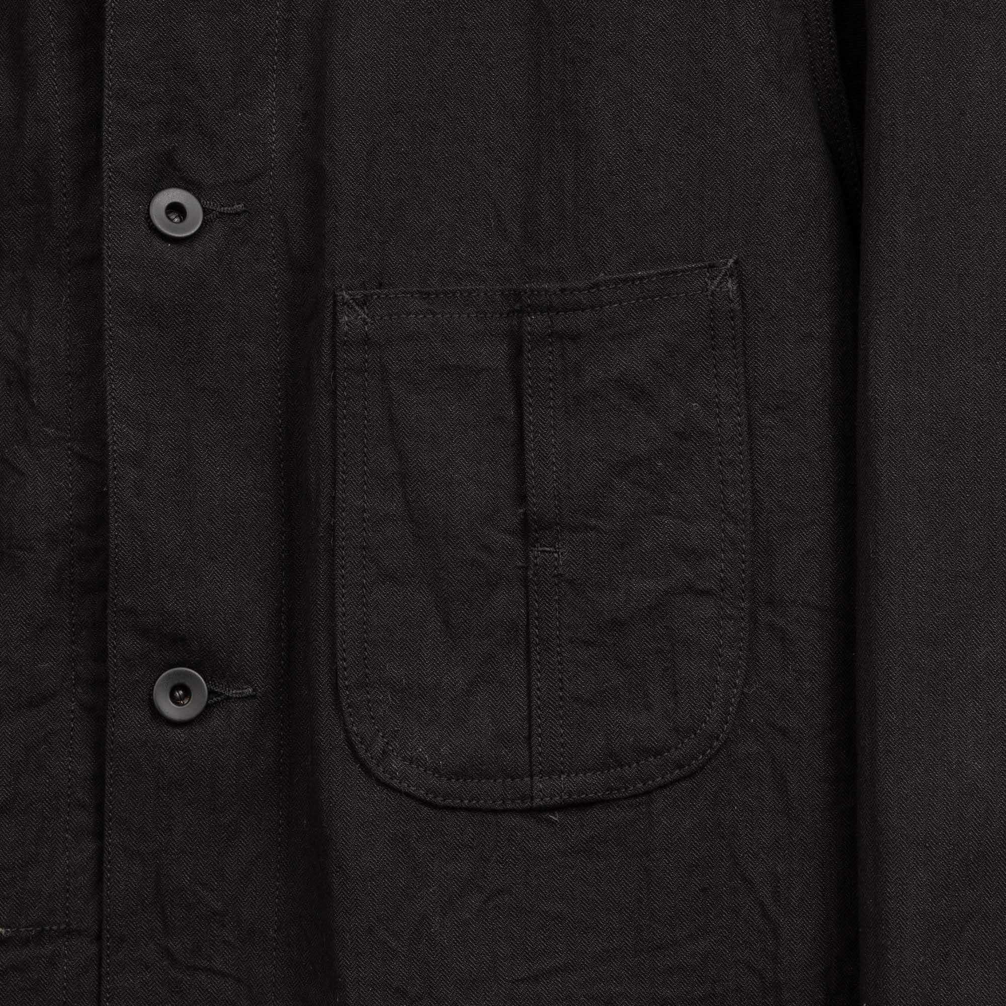 Coherence Jackson Linen/Cotton Chevron Black - Image 2