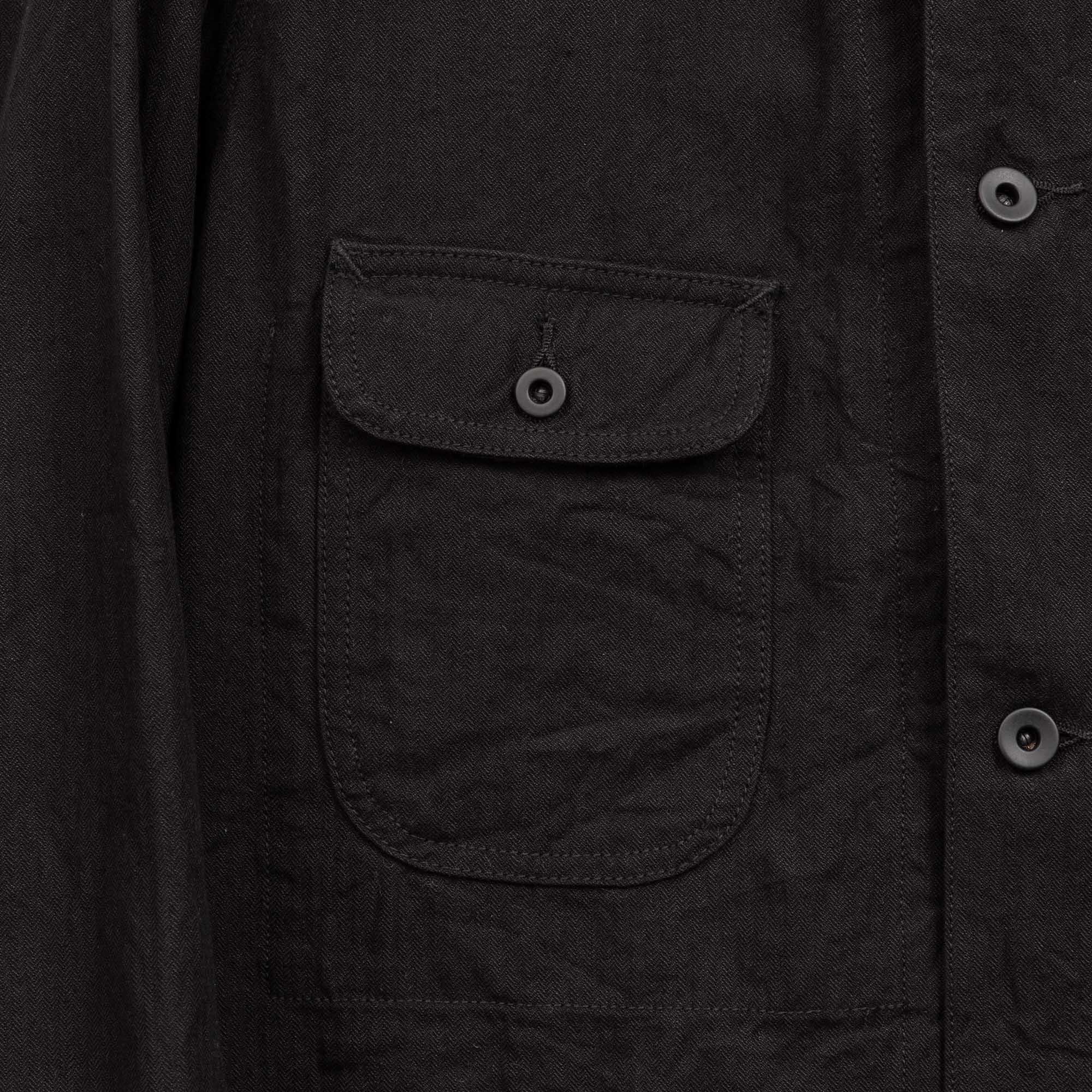 Coherence Jackson Linen/Cotton Chevron Black - Image 3