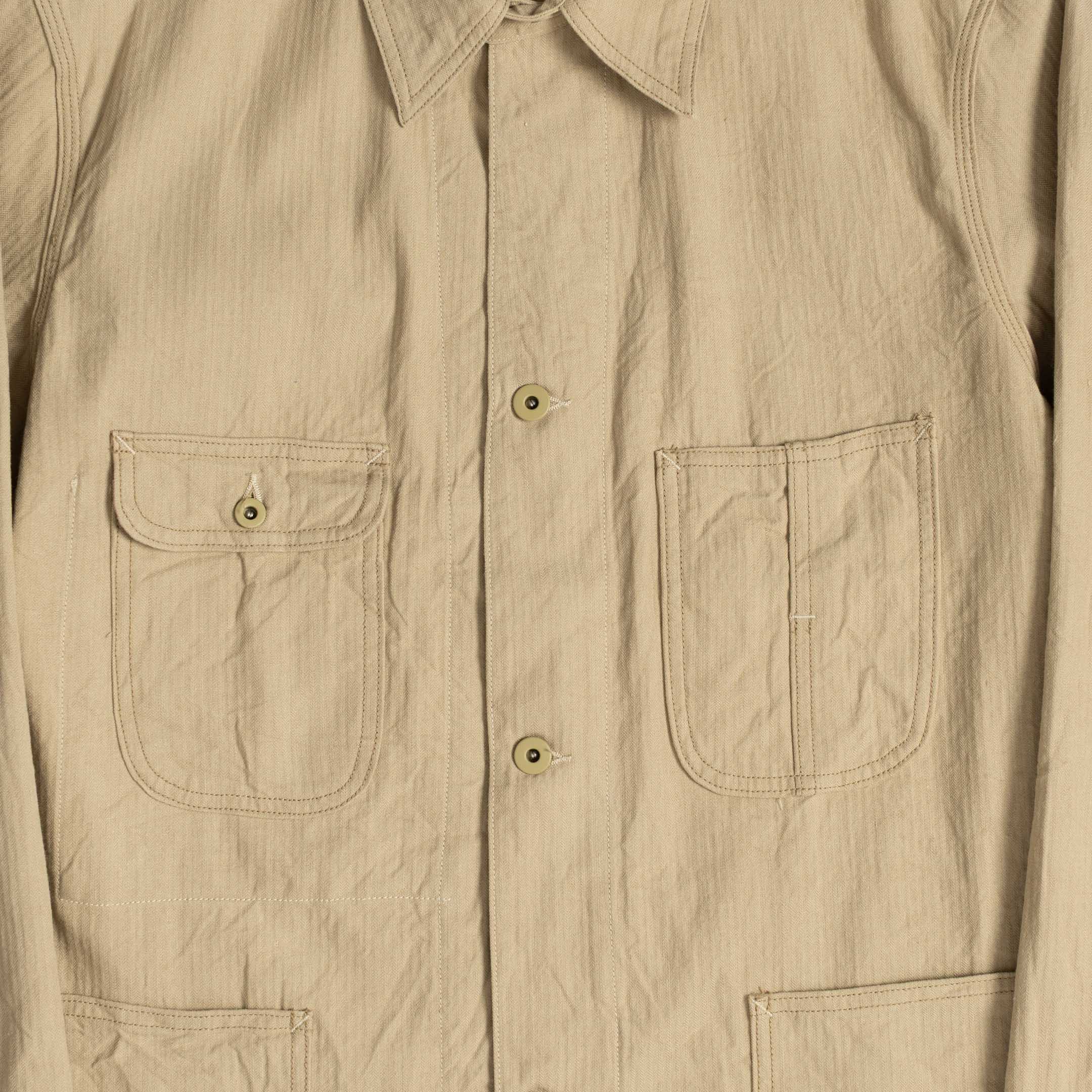 Coherence Jackson Linen/Cotton Chevron Ivory - Image 2