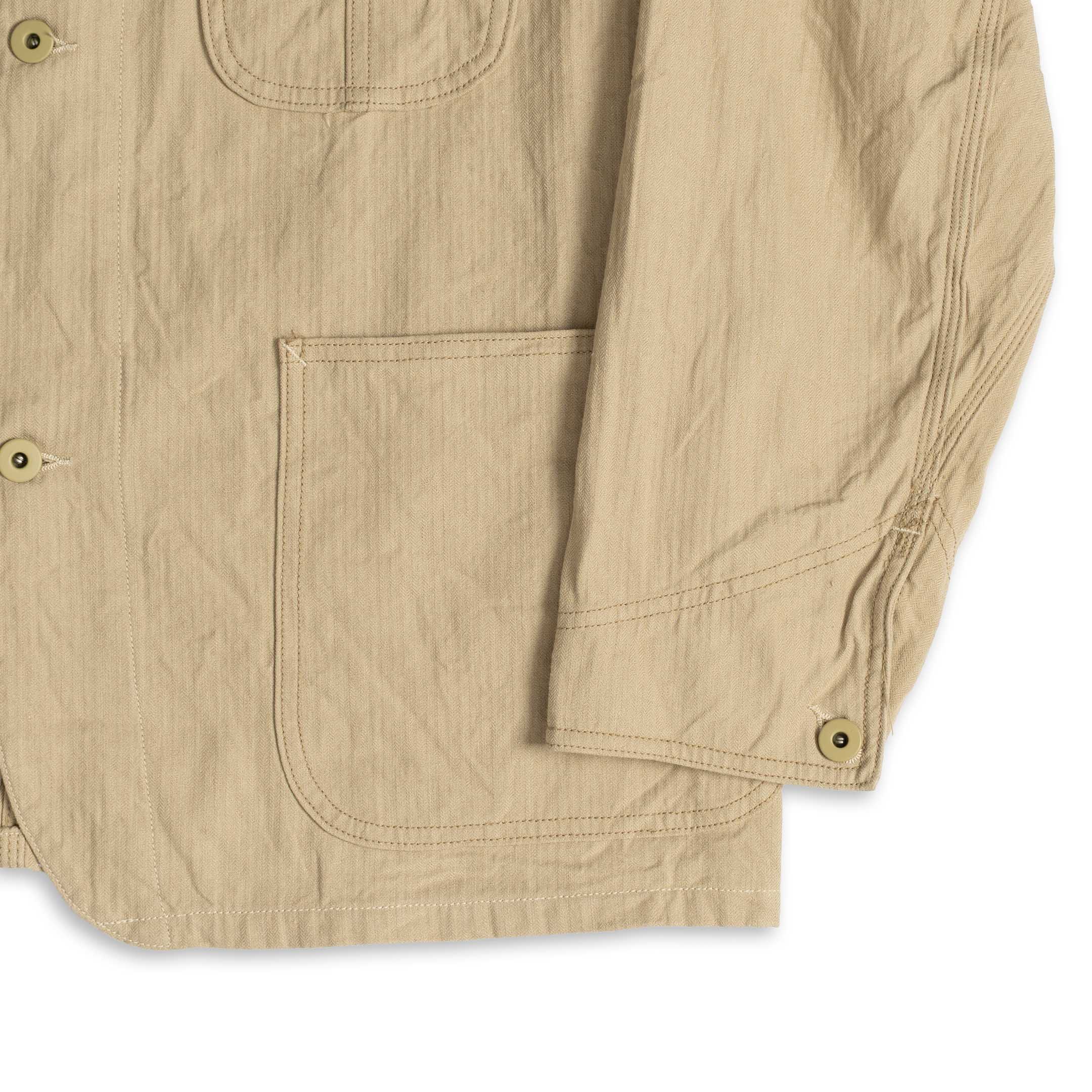Coherence Jackson Linen/Cotton Chevron Ivory - Image 3