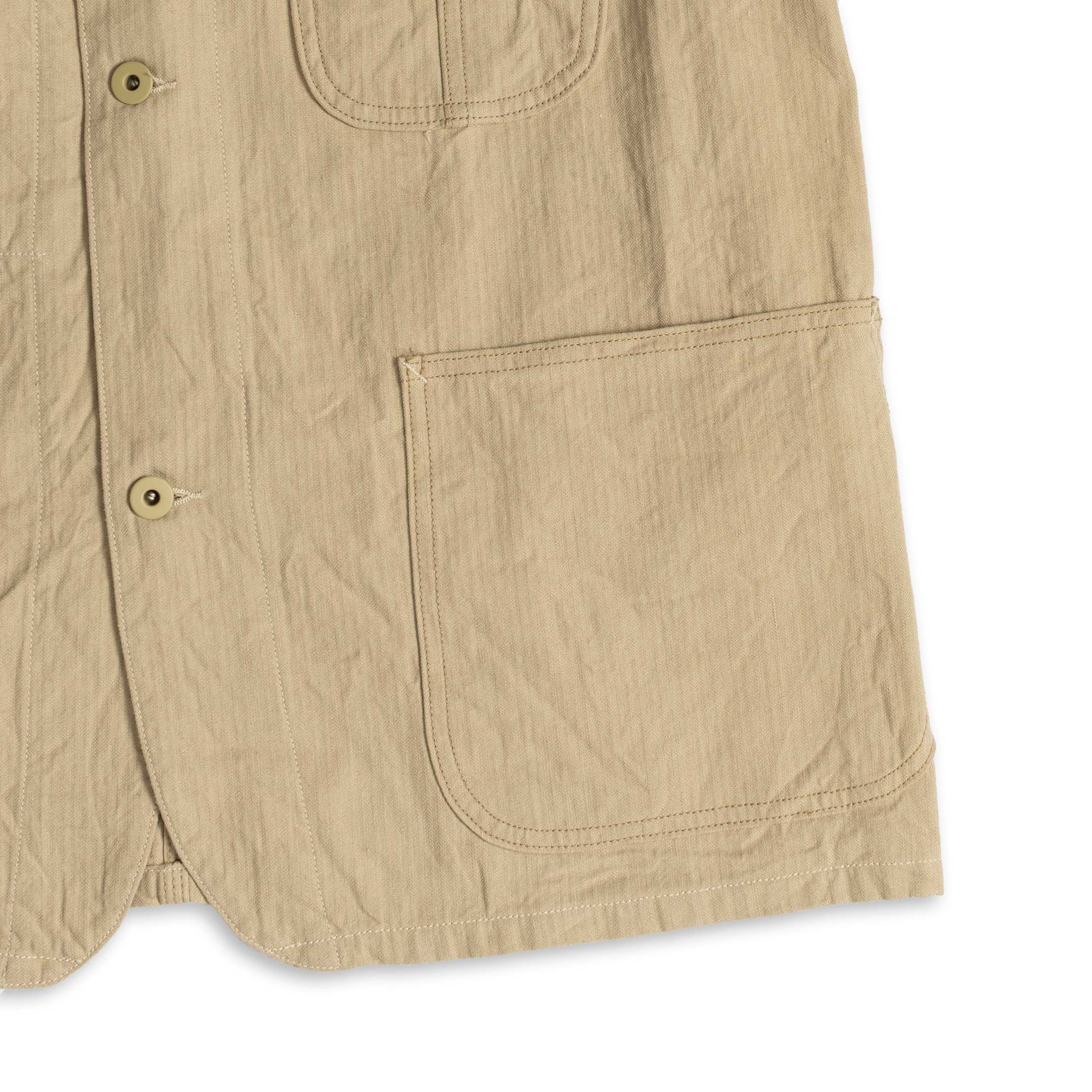 Coherence Jackson Linen/Cotton Chevron Ivory - Image 6