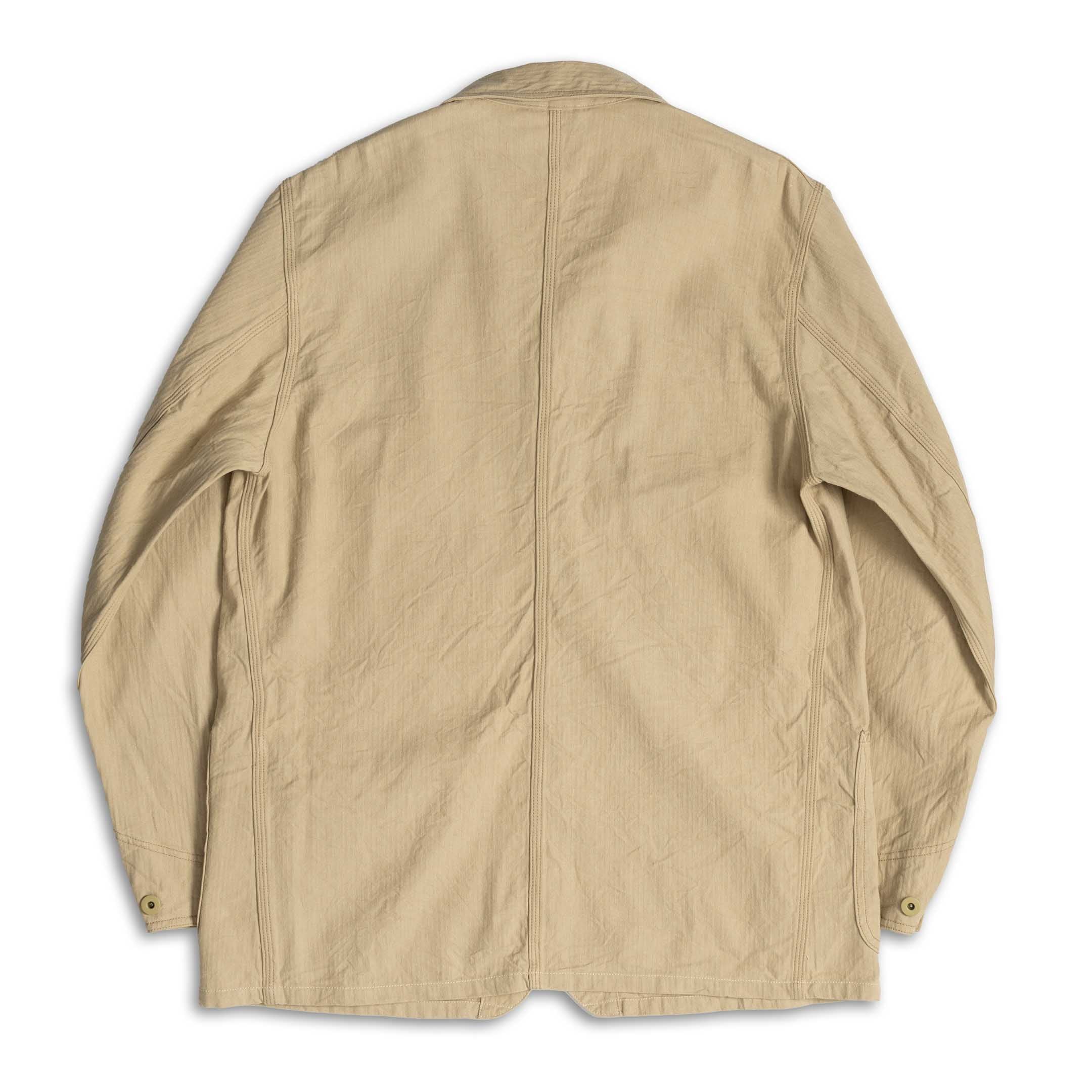 Coherence Jackson Linen/Cotton Chevron Ivory - Image 7