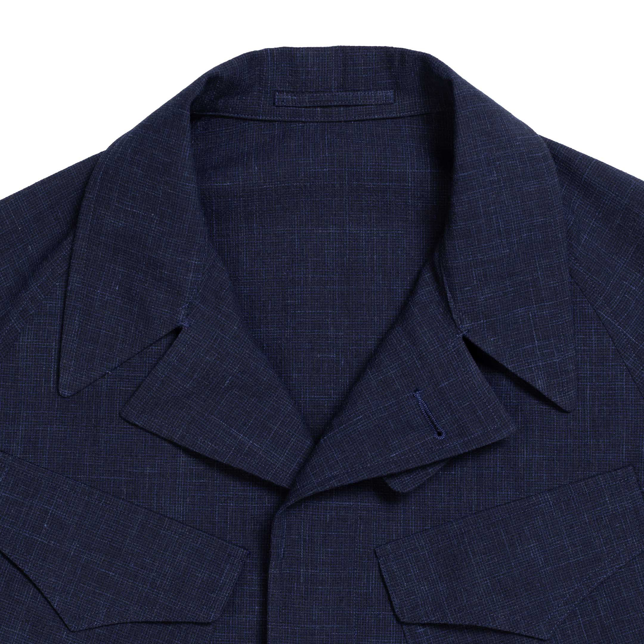 Coherence Robert Wool/Linen/Mohair Ripple D.Blue - Image 3