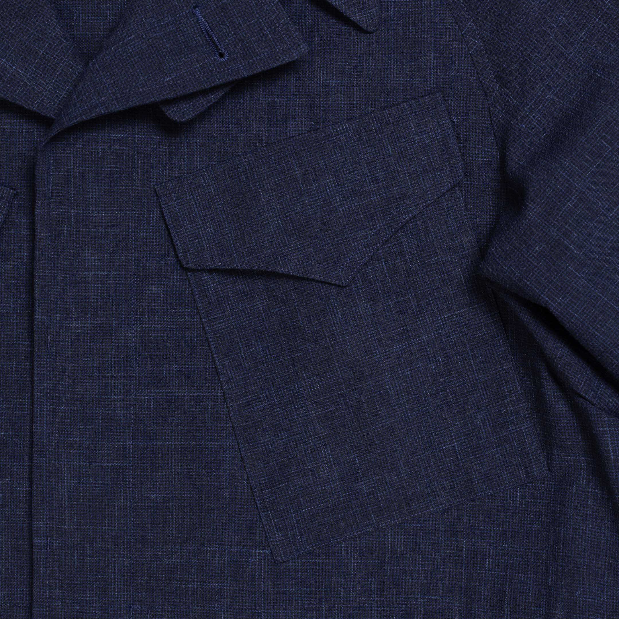 Coherence Robert Wool/Linen/Mohair Ripple D.Blue - Image 4