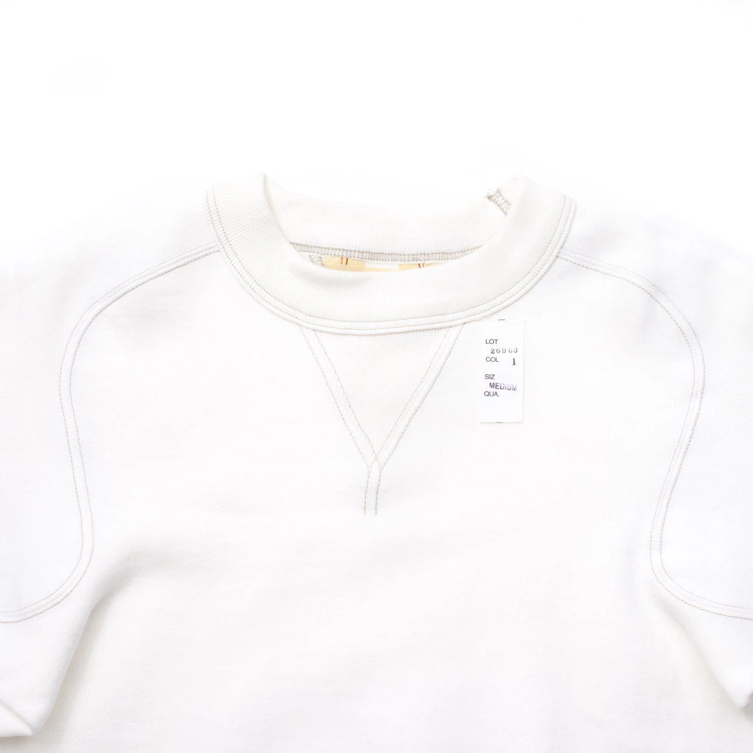 Cushman Lot. 26903 Freedom Sleeve Sweatshirt White - Image 3