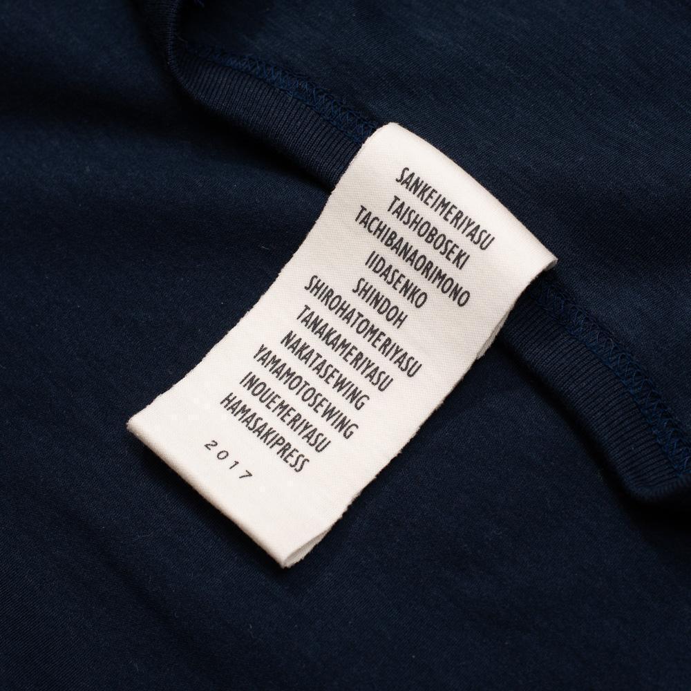 Eiji Long Sleeve Tee Navy - Image 5