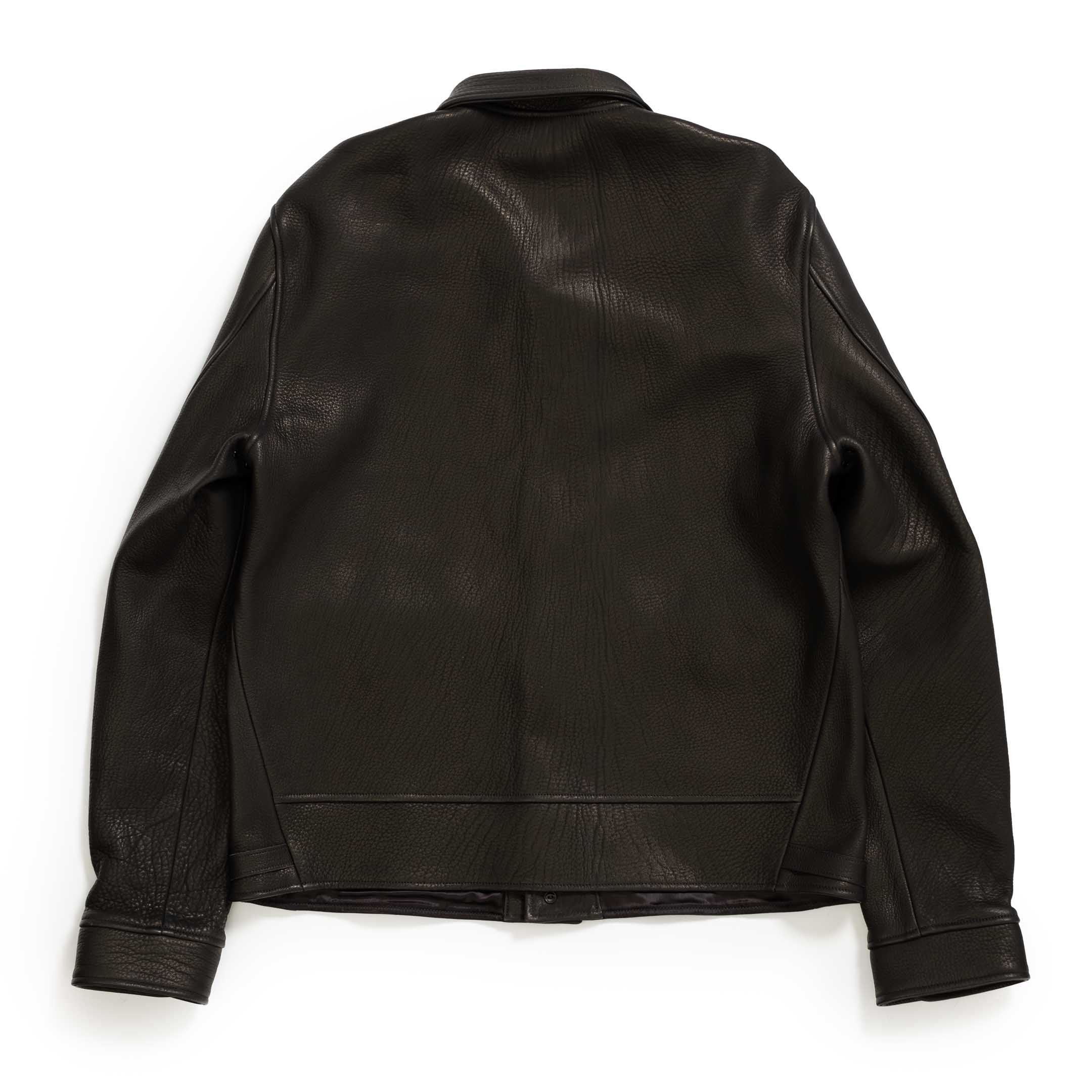 Fine Creek Leathers 'Joseph' Deerskin Leather Jacket Black - Image 2