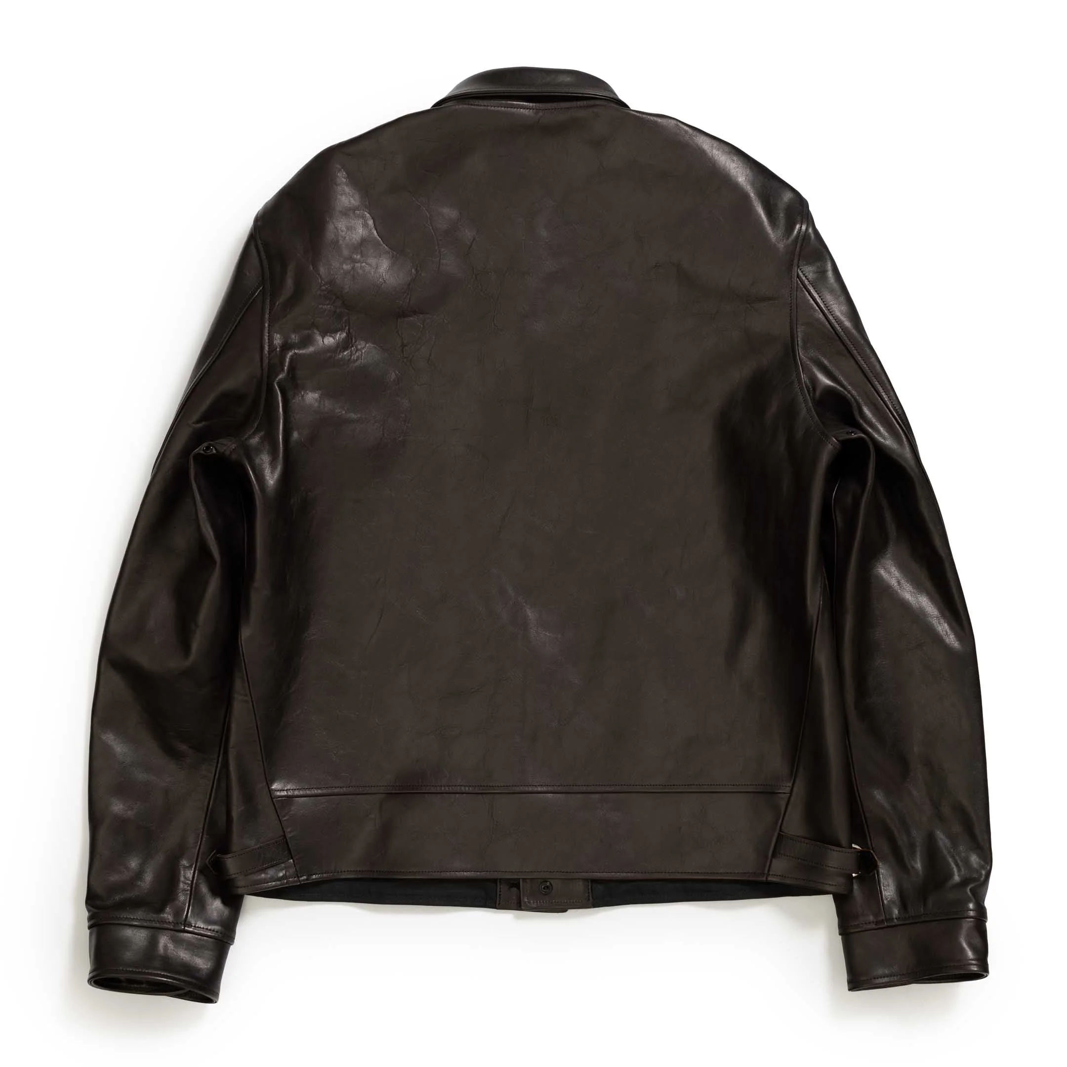 Fine Creek Leathers 'Joseph' Horsehide Leather Jacket Black - Image 2