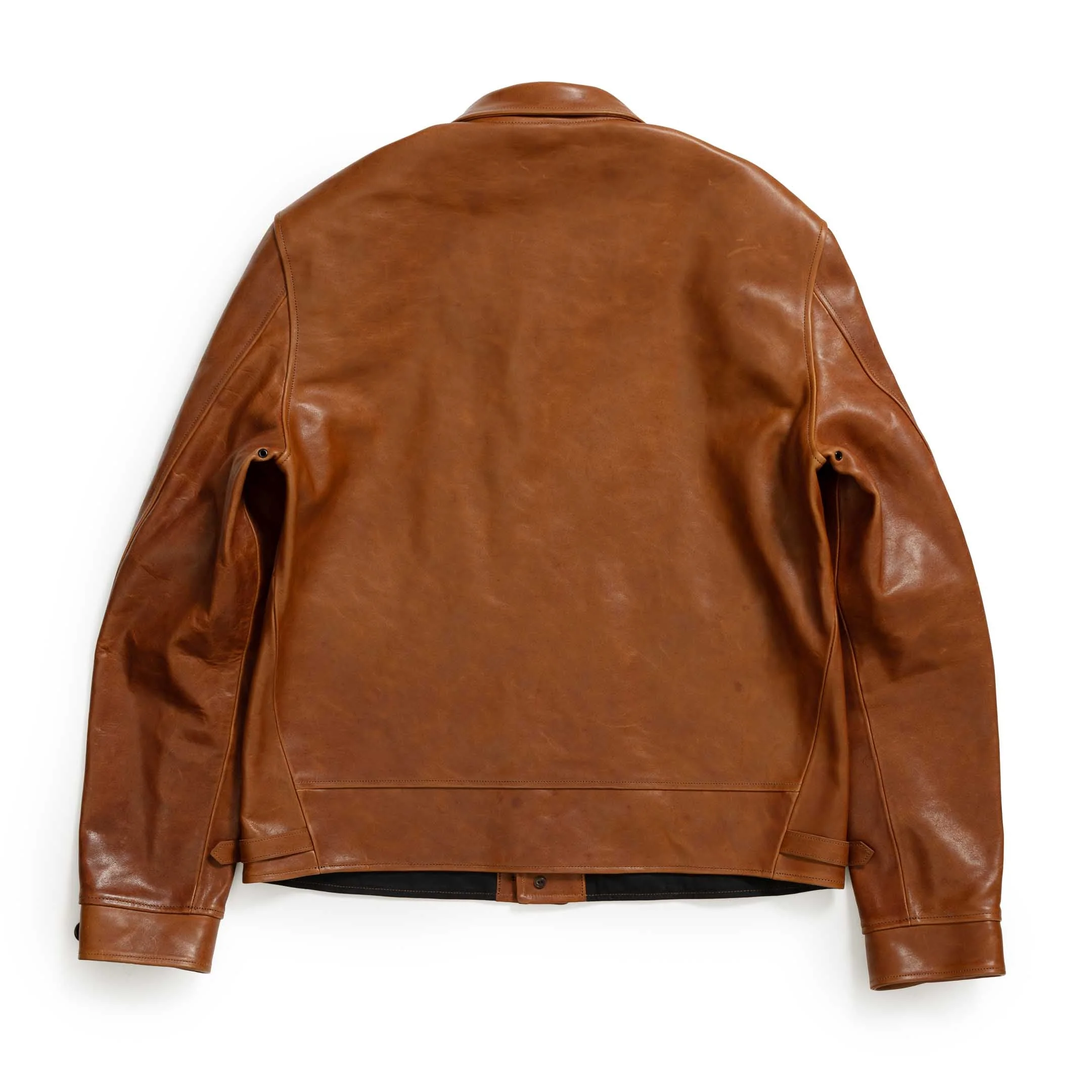 Fine Creek Leathers 'Joseph' Horsehide Leather Jacket Brown - Image 2