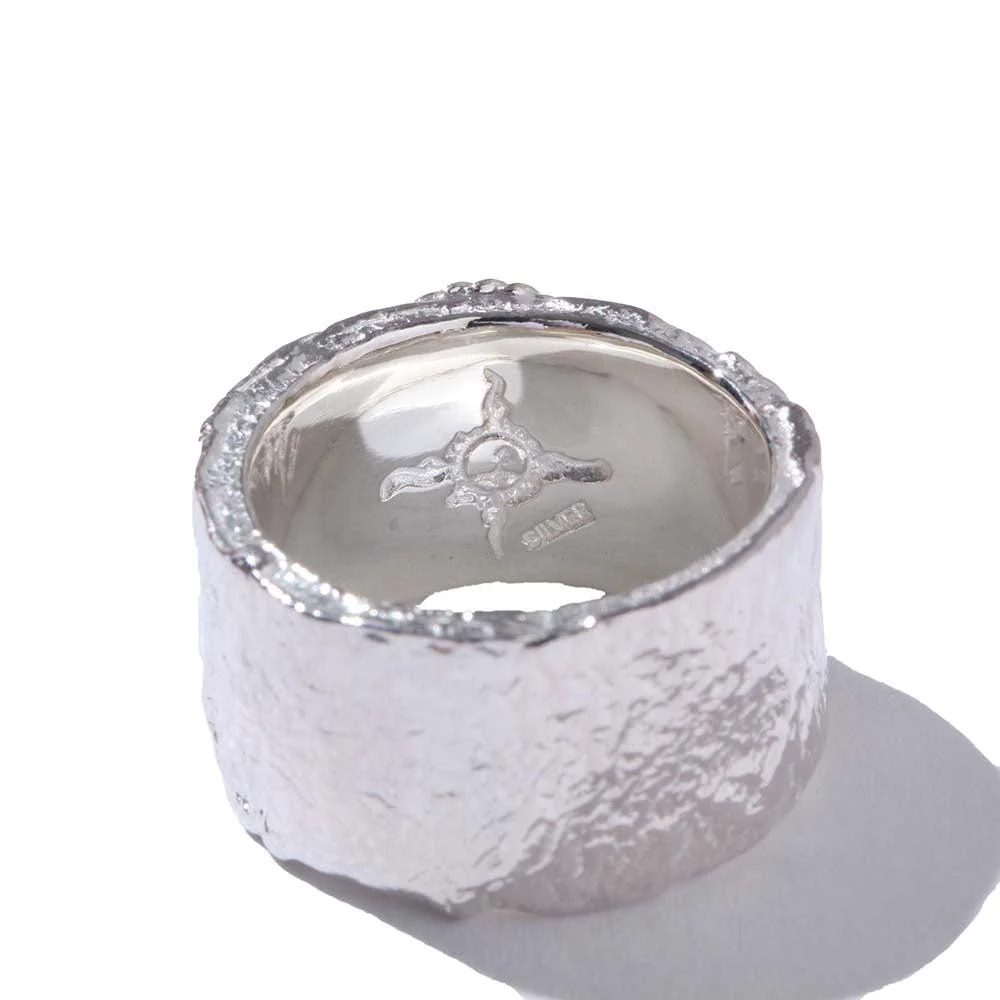 First Arrow's Barerock Ring w/Turquoise (L) (R-040) - Image 4