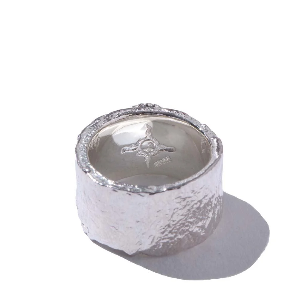 First Arrow's Barerock Ring w/Turquoise (L) (R-040) - Image 7