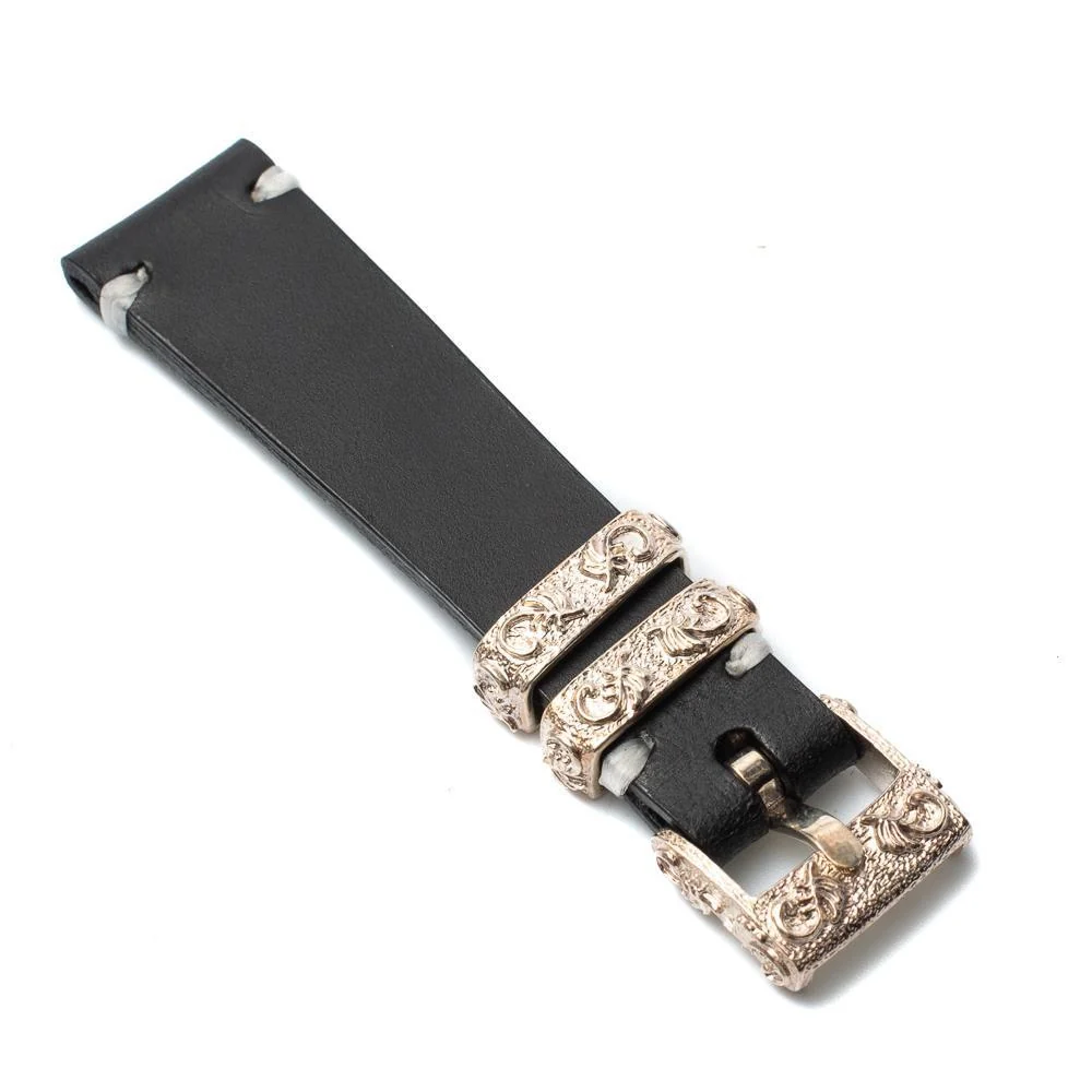 First Arrow's K18 Watch Strap Black Leather - Image 3