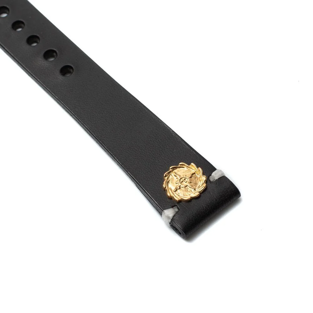 First Arrow's K18 Watch Strap Black Leather - Image 4