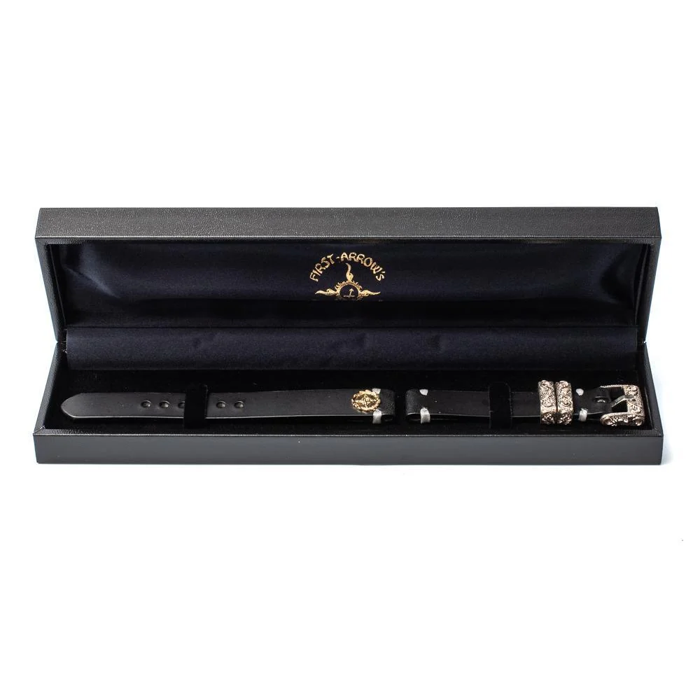 First Arrow's K18 Watch Strap Black Leather - Image 5