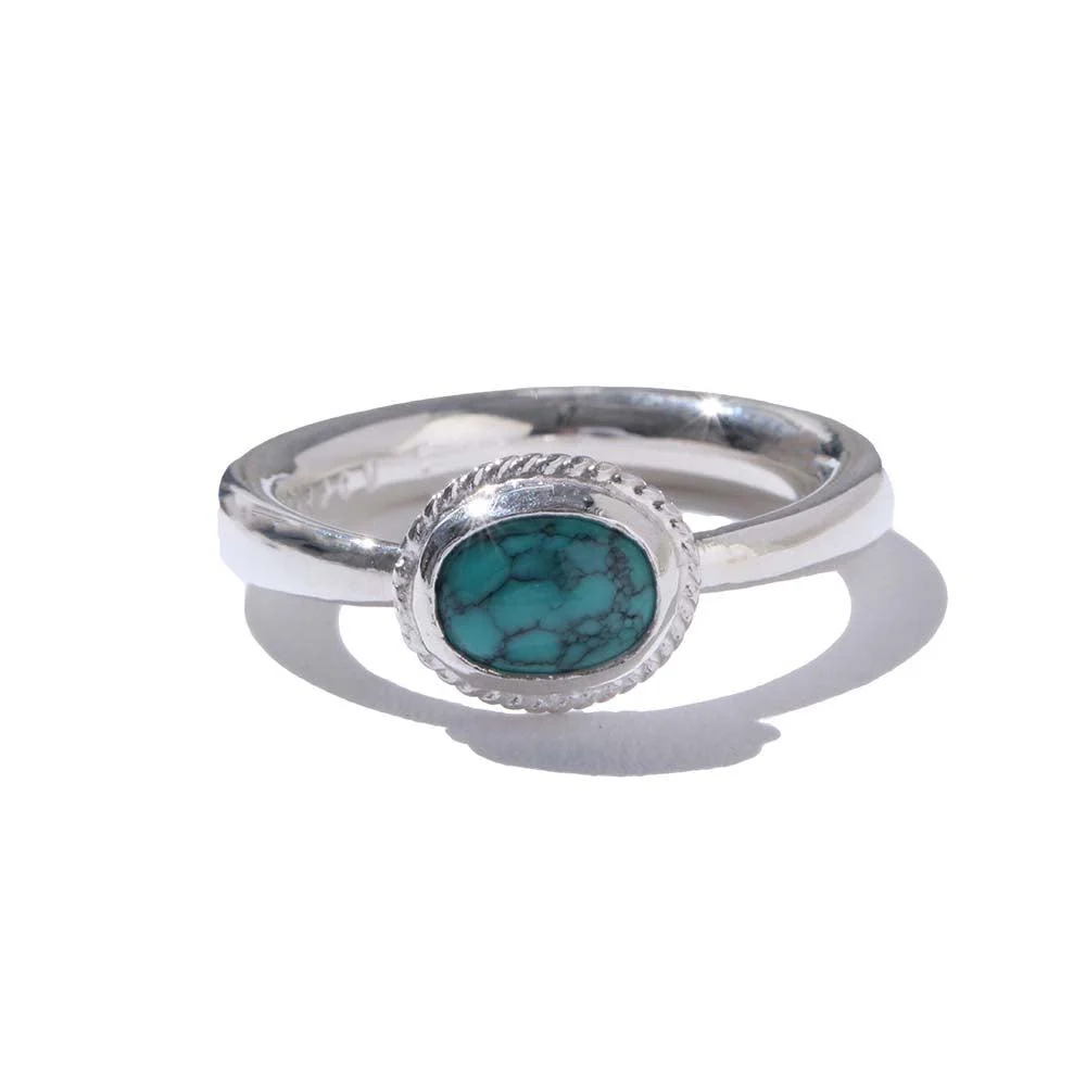 First Arrow's Loop Ring w/Turquoise (R-030)