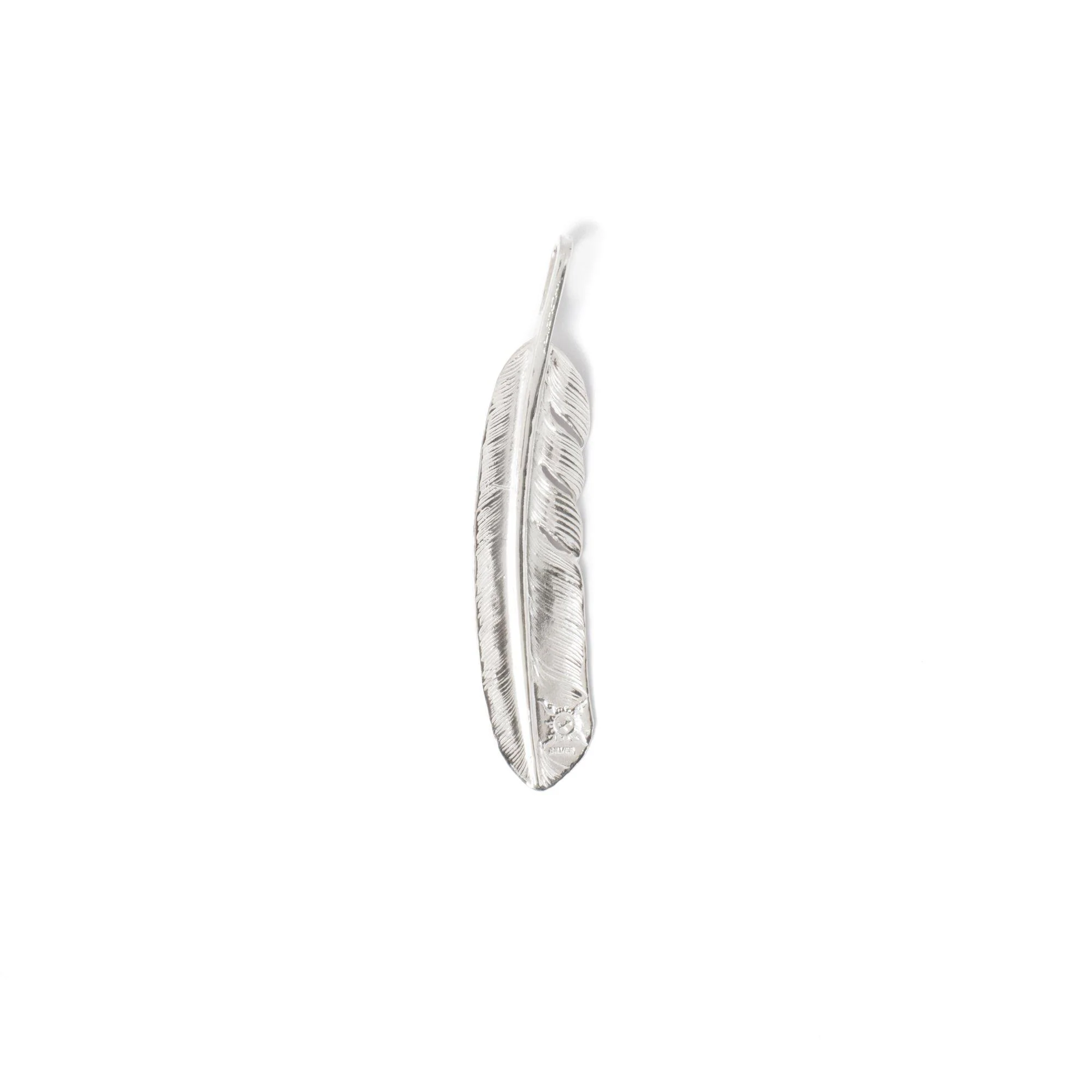 First Arrow's Silver Feather Pendant Large P-001 - Image 2