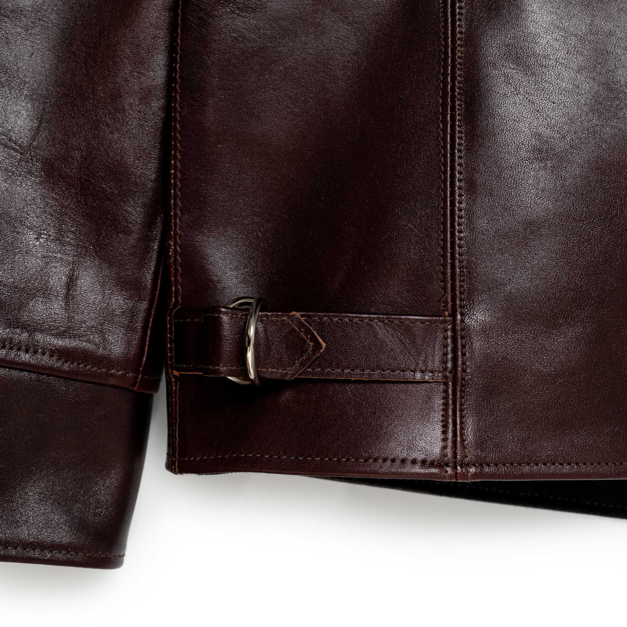 Fountain Head Leathers Alpha Horsehide Leather Jacket Brown - Image 6