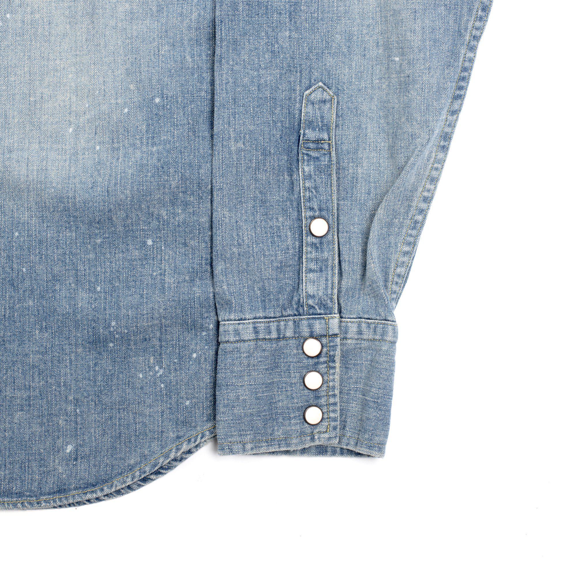Full Count 4894HW Denim Western Shirt - Image 5