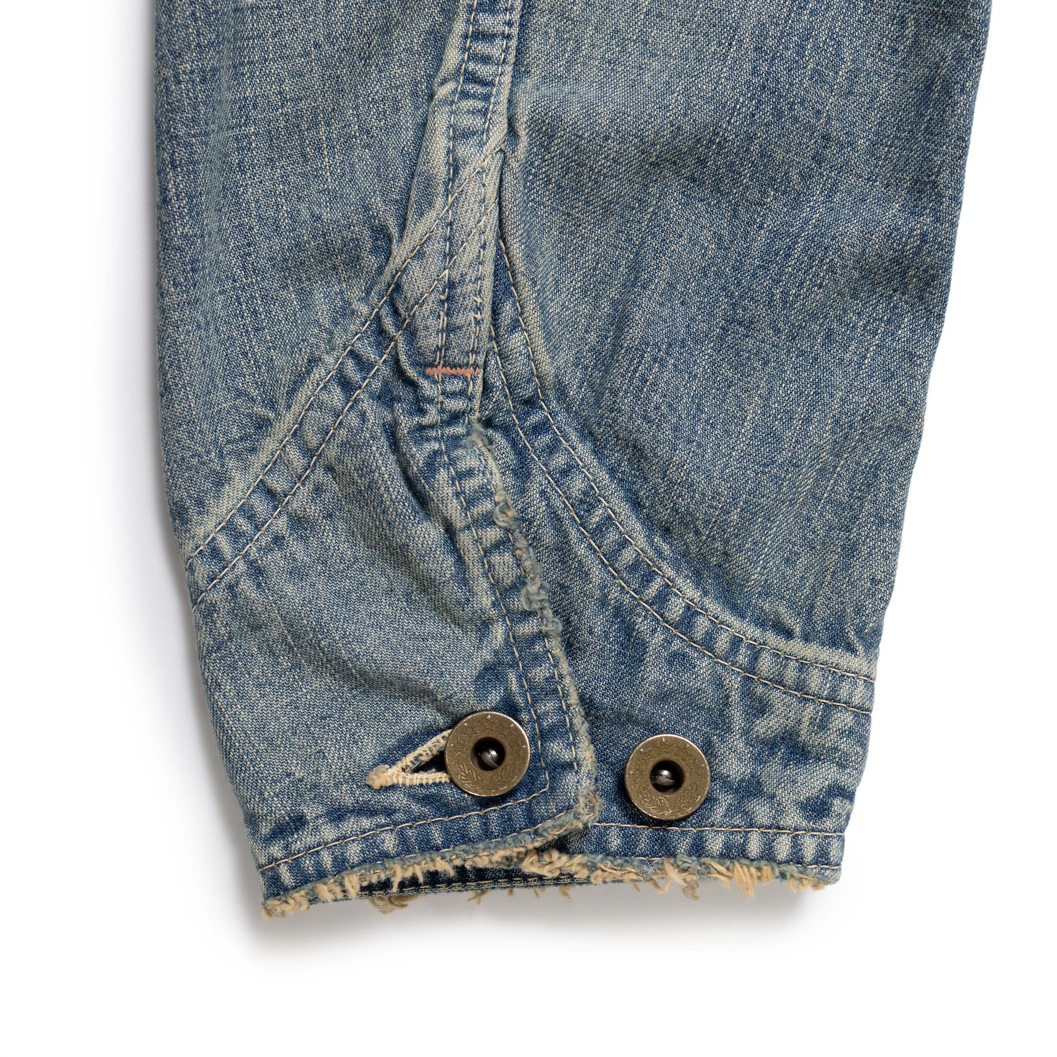 Full Count Denim Chore Jacket HW Indigo Blue - Image 10
