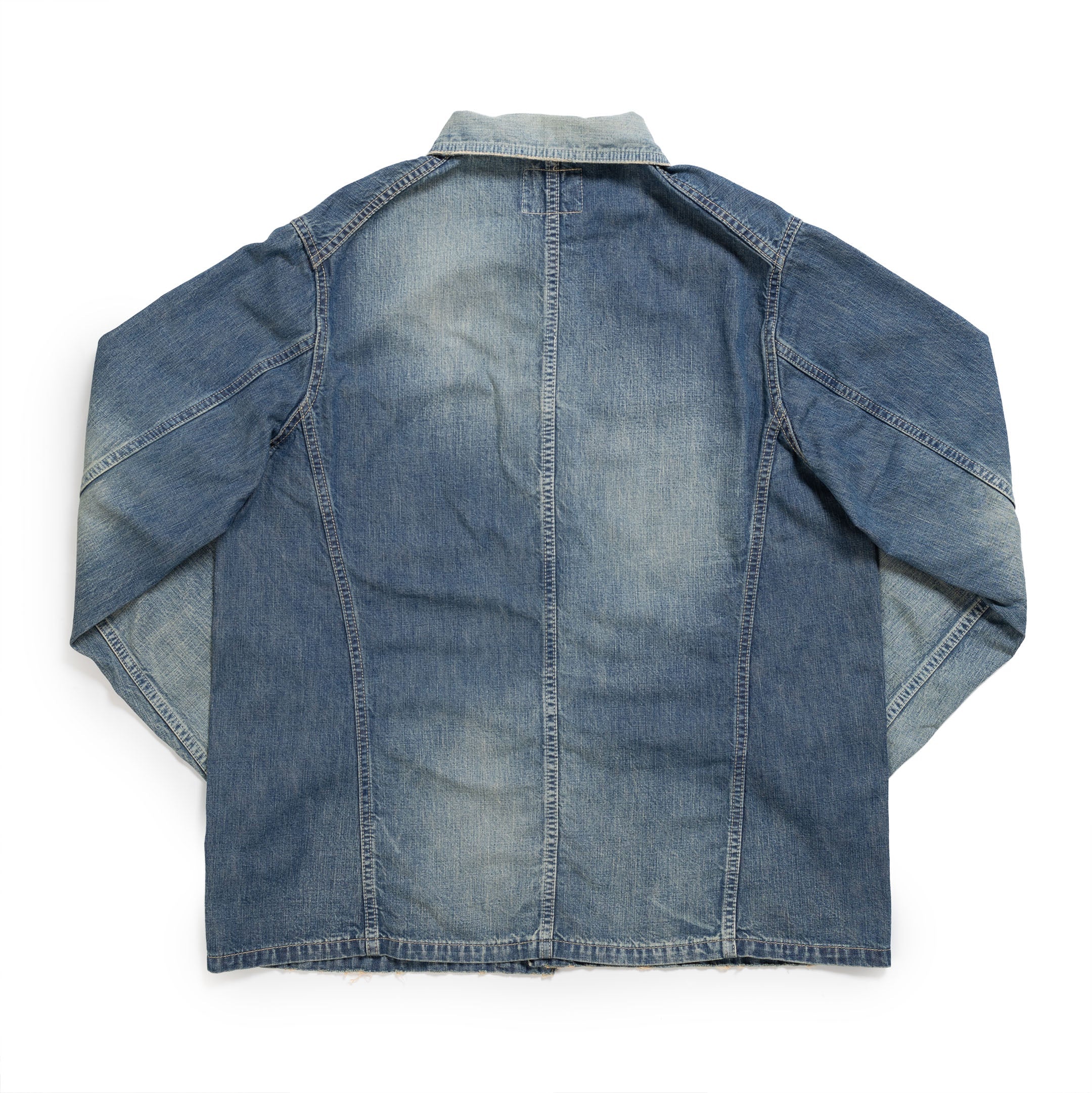 Full Count Denim Chore Jacket HW Indigo Blue - Image 2