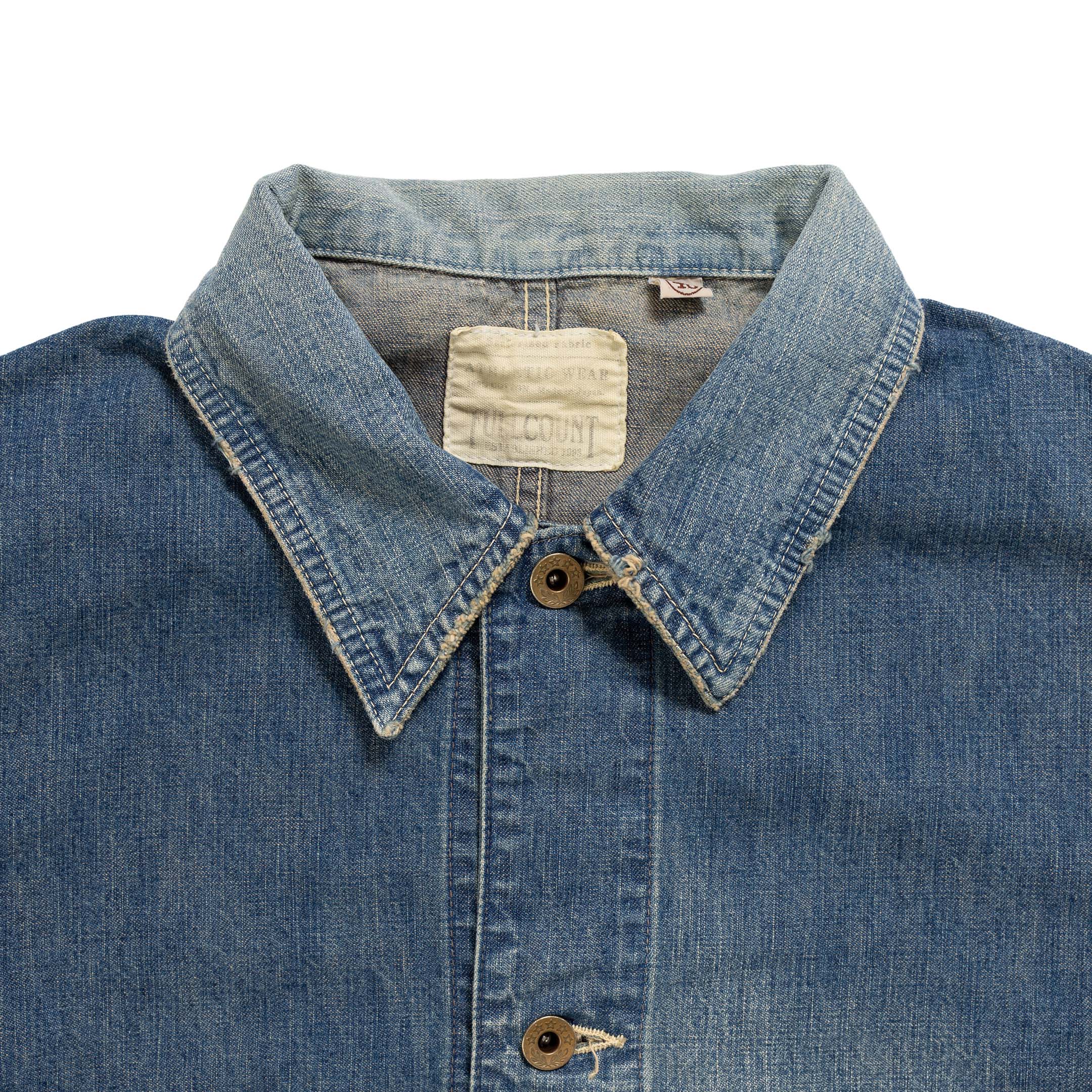 Full Count Denim Chore Jacket HW Indigo Blue - Image 3