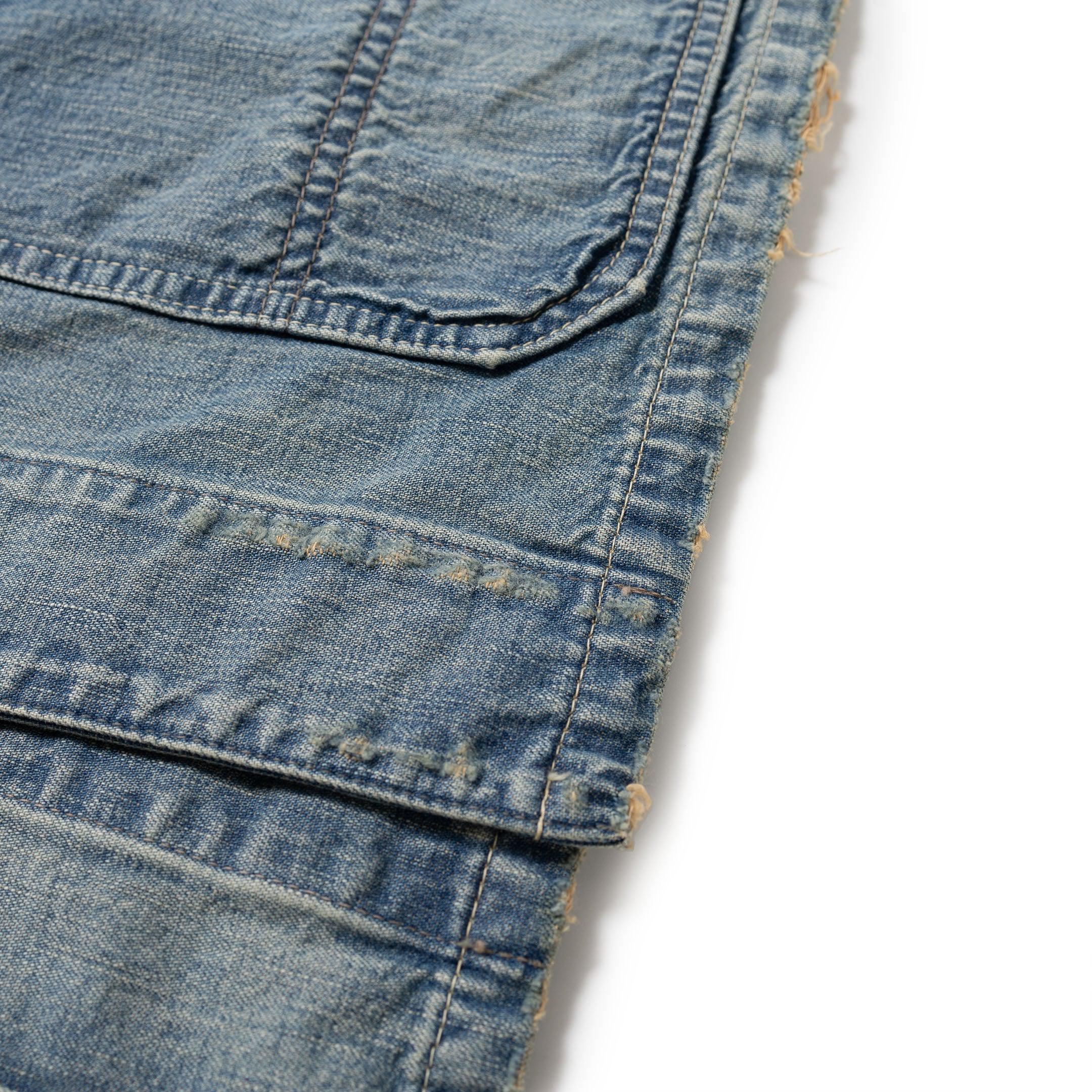 Full Count Denim Chore Jacket HW Indigo Blue - Image 8