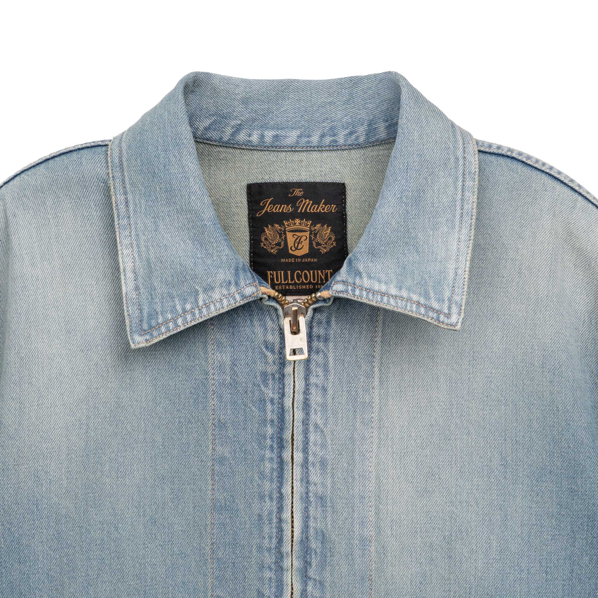 Full Count Denim Sport Jacket Vintage Finish Indigo - Image 2