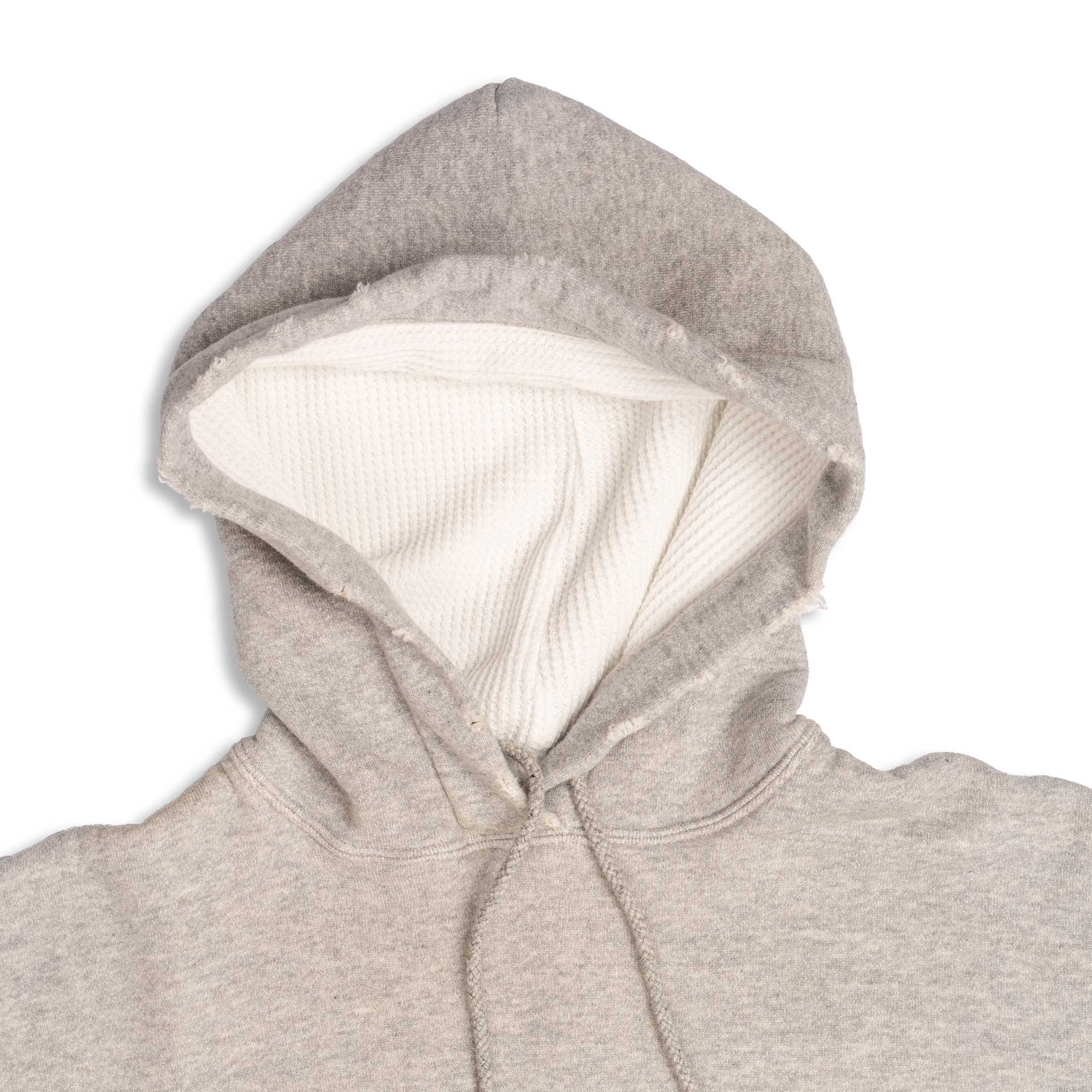 Full Count Double Face Hooded Sweatshirt VF Grey - Image 3