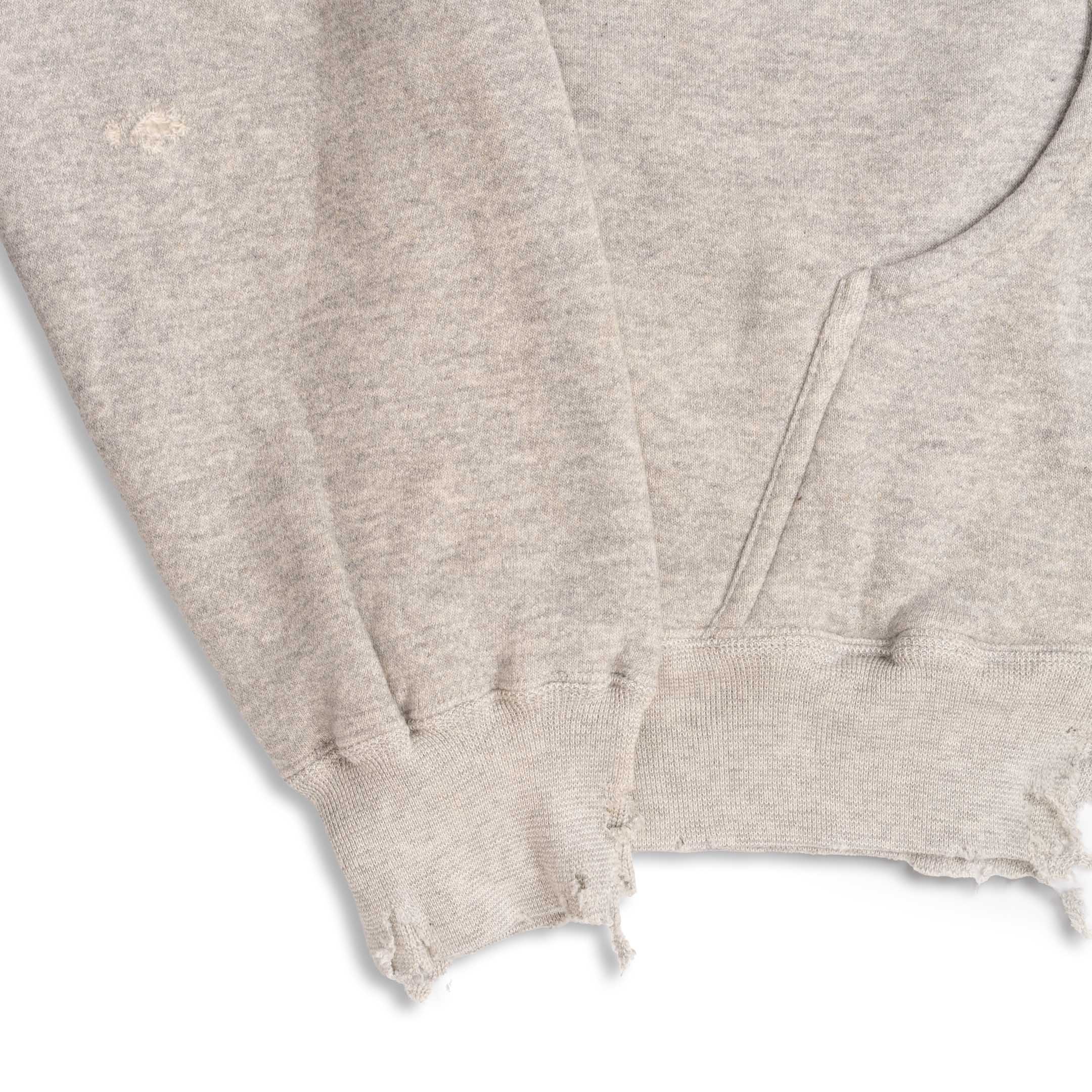Full Count Double Face Hooded Sweatshirt VF Grey - Image 5