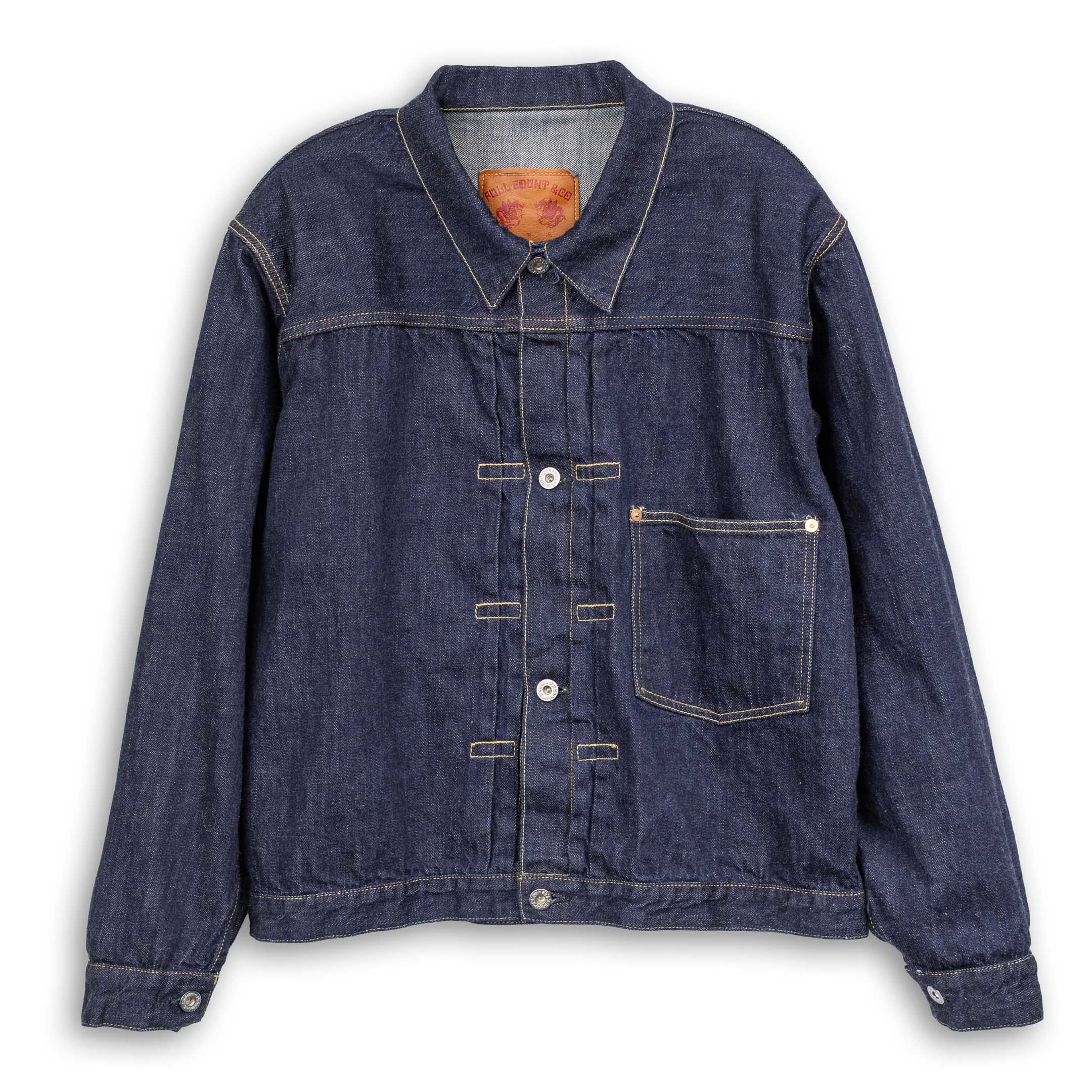 Full Count S2107SSW WWII Model 11.5oz Denim Jacket Indigo