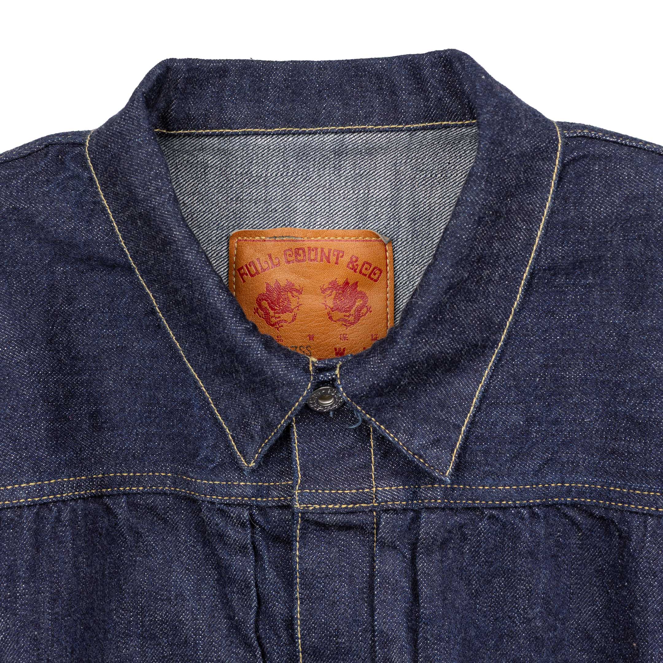 Full Count S2107SSW WWII Model 11.5oz Denim Jacket Indigo - Image 2