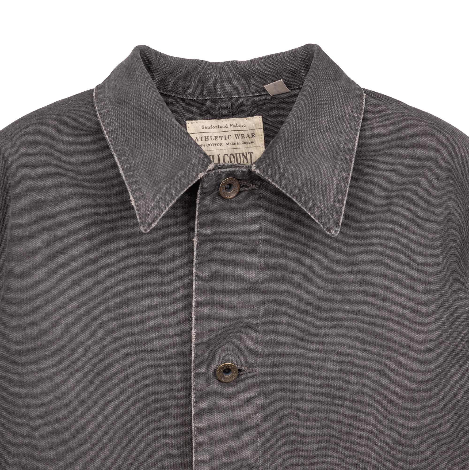 Full Count Tent Cloth Chore Jacket VE (Vintage Effect) Black - Image 2