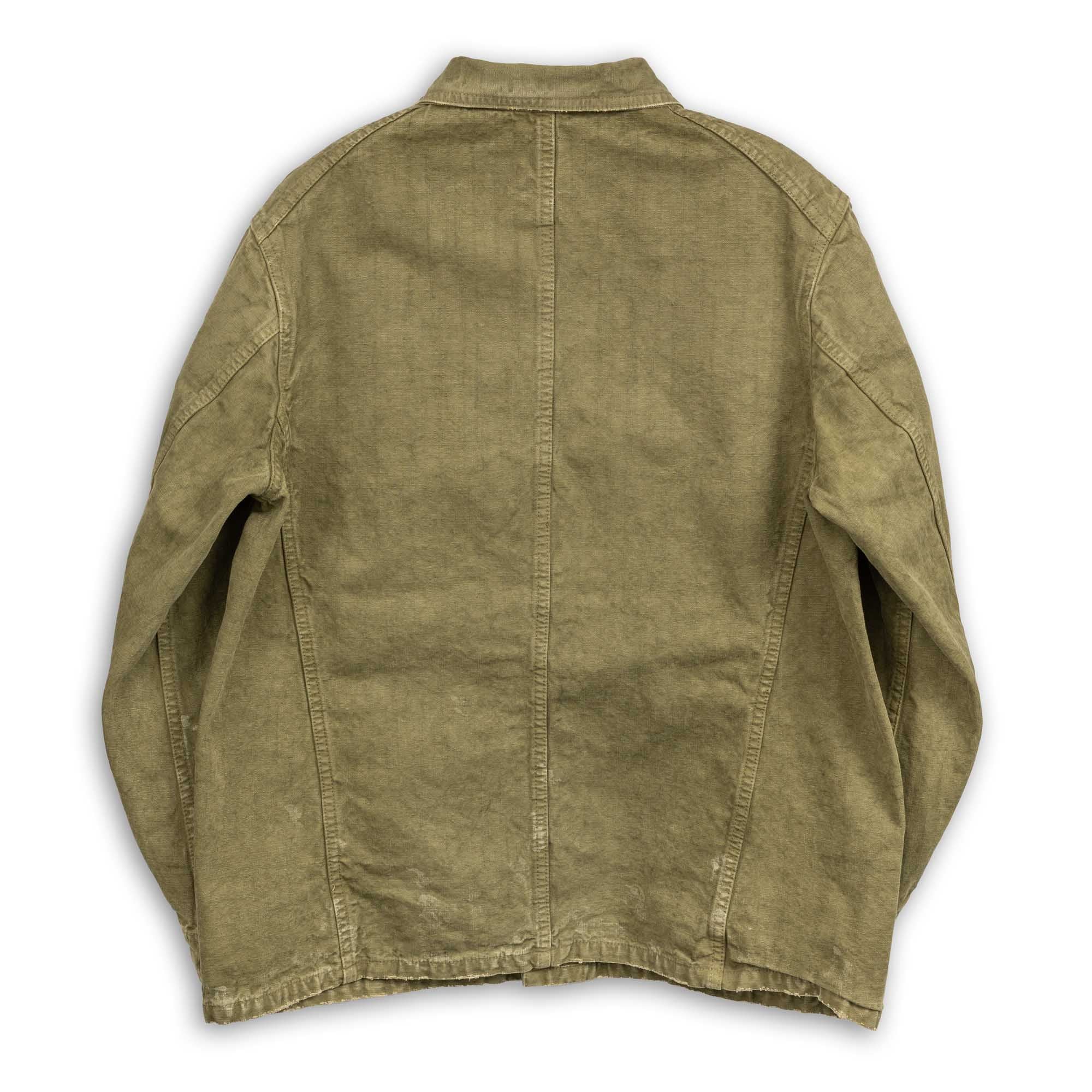 Full Count Tent Cloth Chore Jacket VE (Vintage Effect) Olive Drab - Image 5