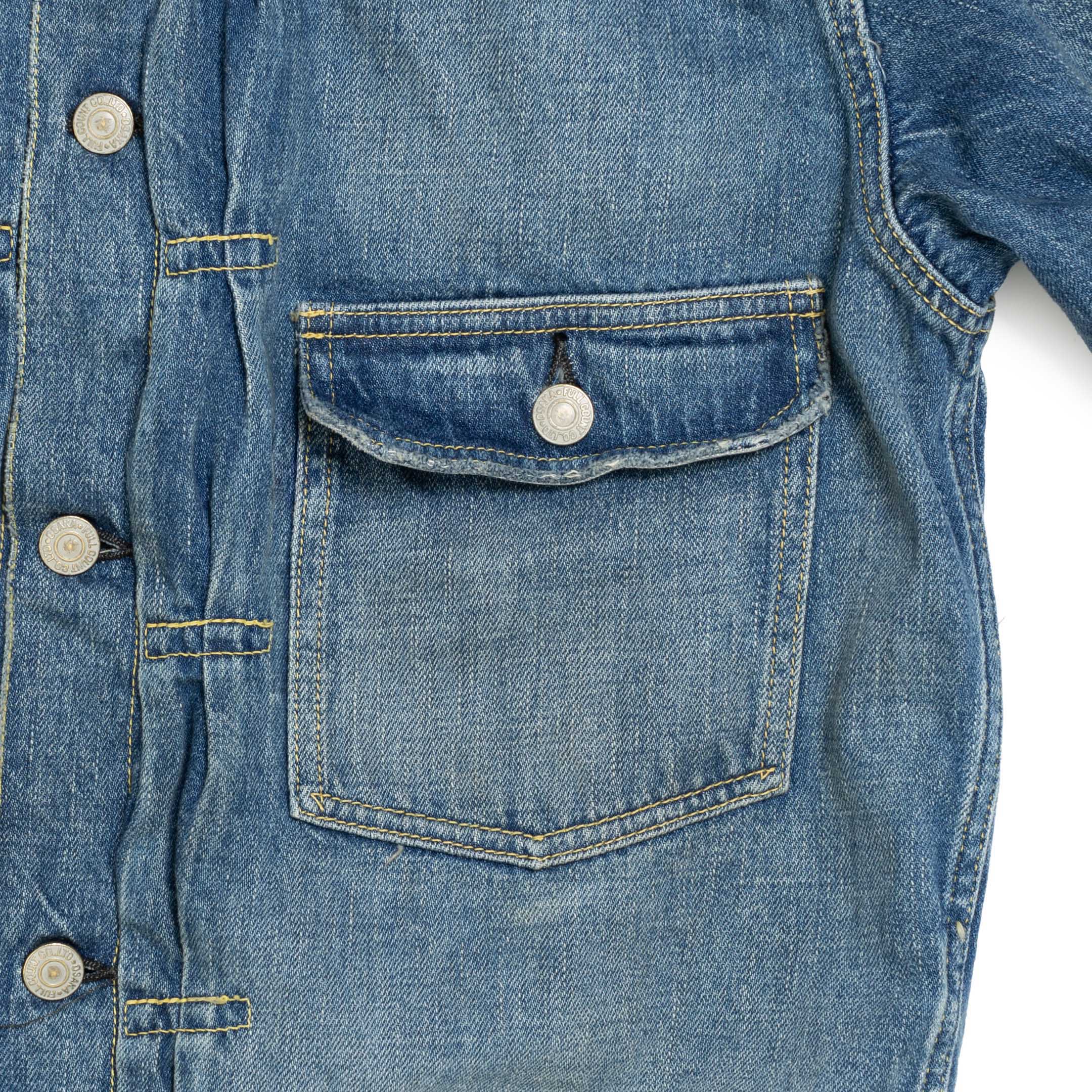Full Count Type 1 Denim Jacket Dartford 'Super Smooth' - Image 5