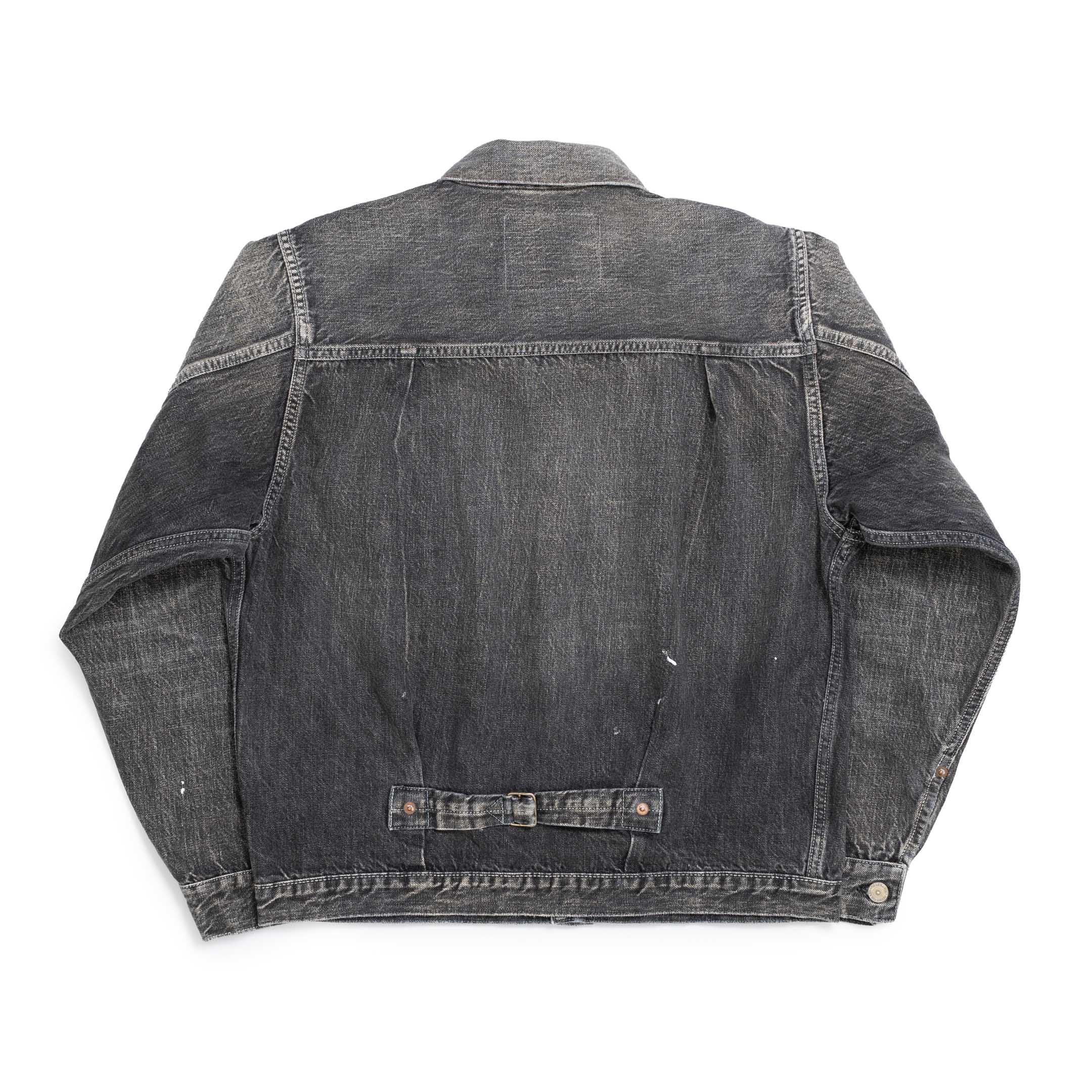 Full Count Type 1 Denim Jacket Dartford Black - Image 2
