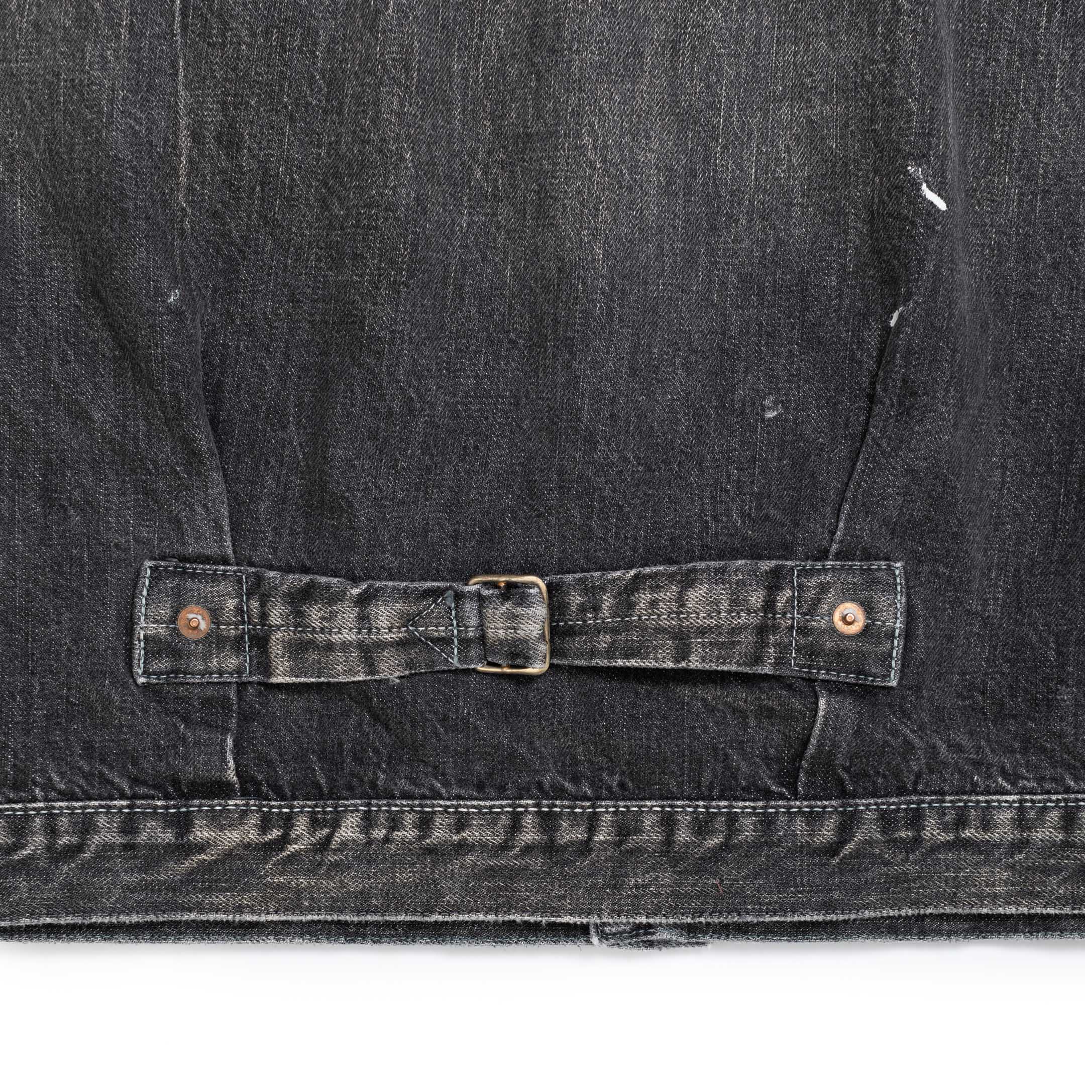 Full Count Type 1 Denim Jacket Dartford Black - Image 4