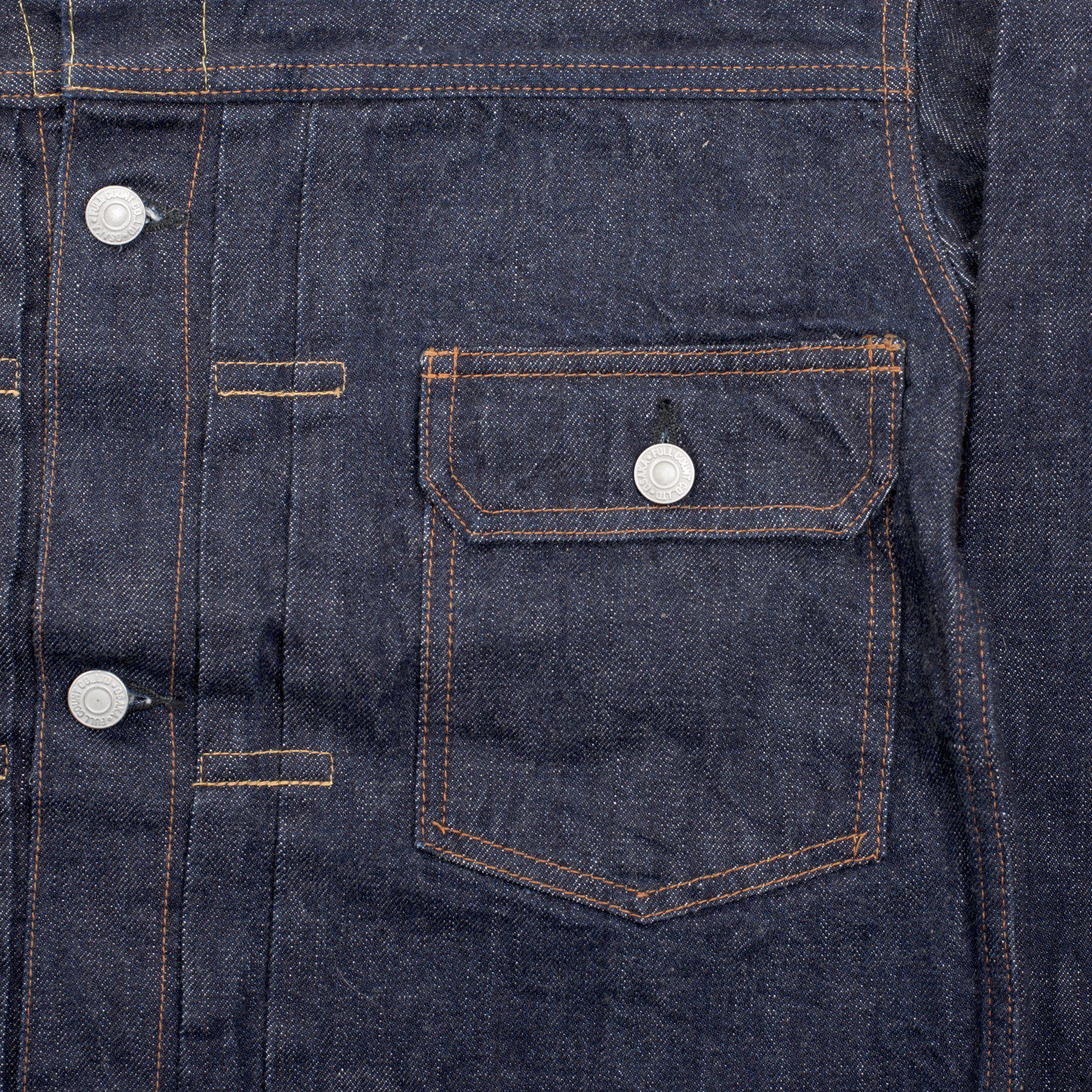Full Count 2102 Type II 13.75oz Denim Jacket One Wash - Image 4