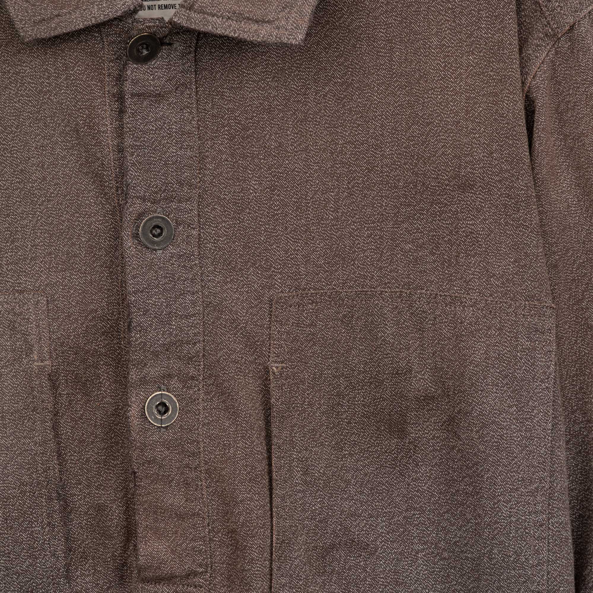 Full Count US Army Covert Chambray Pullover Shirt VE (Vintage Effect) Black - Image 3